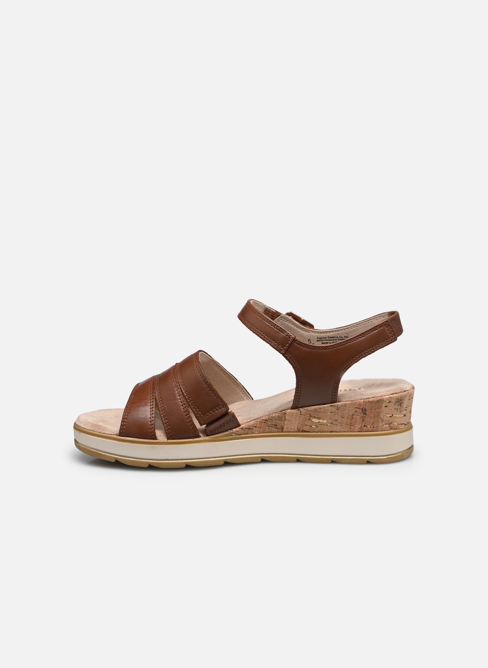 Sandalias y plataformas de cuña 28711-44 N mujer marrón Caprice Sandalias y plataformas de cuña 28711-44 N mujer marrón COGNAC NAPPA