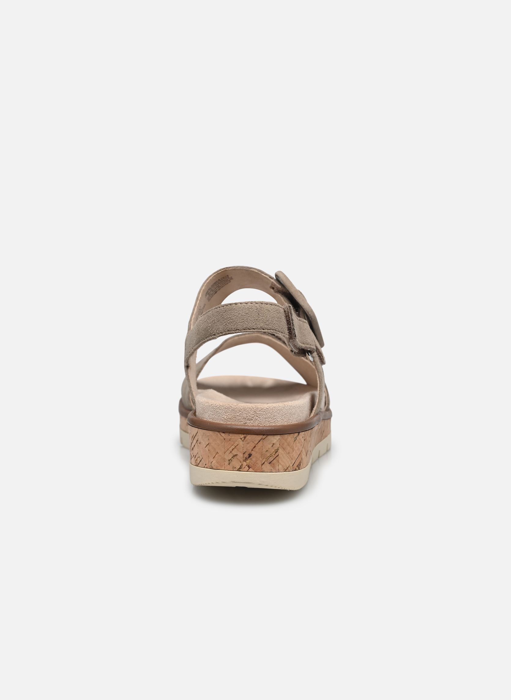 Sandales compensées et plateformes 28714-44 N femme beige Caprice Sandales compensées et plateformes 28714-44 N femme beige TAUPE SUEDE