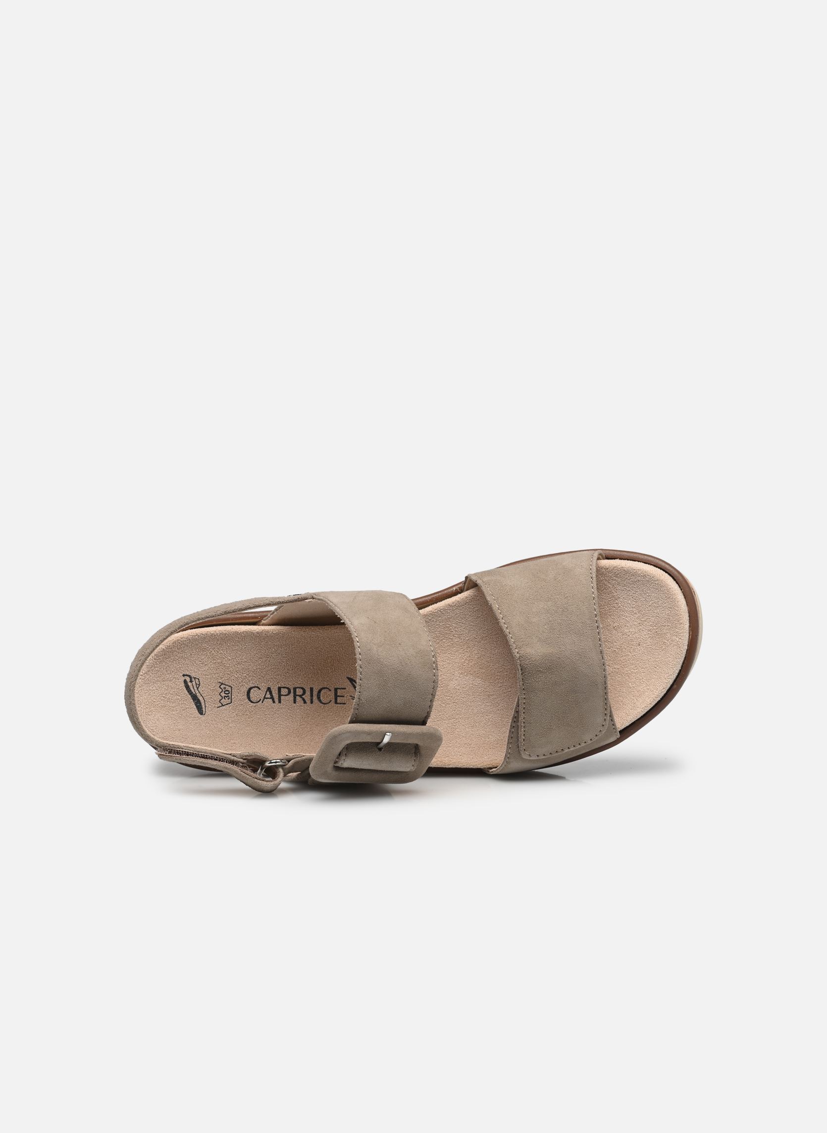 Sandales compensées et plateformes 28714-44 N femme beige Caprice Sandales compensées et plateformes 28714-44 N femme beige TAUPE SUEDE