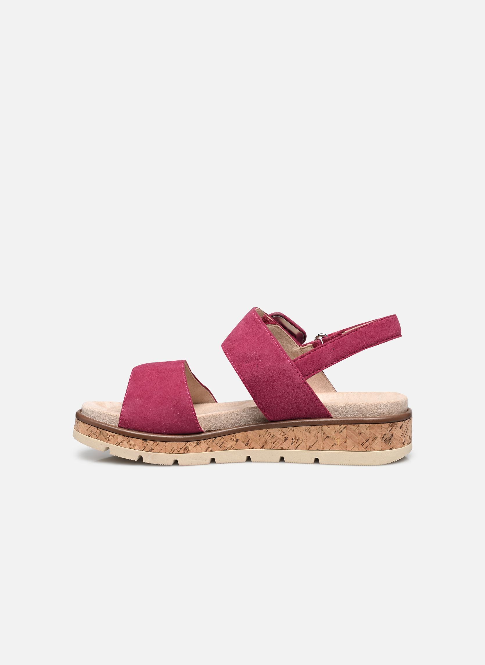 Sandales compensées et plateformes 28714-44 N femme rose Caprice Sandales compensées et plateformes 28714-44 N femme rose FUCHSIA SUEDE