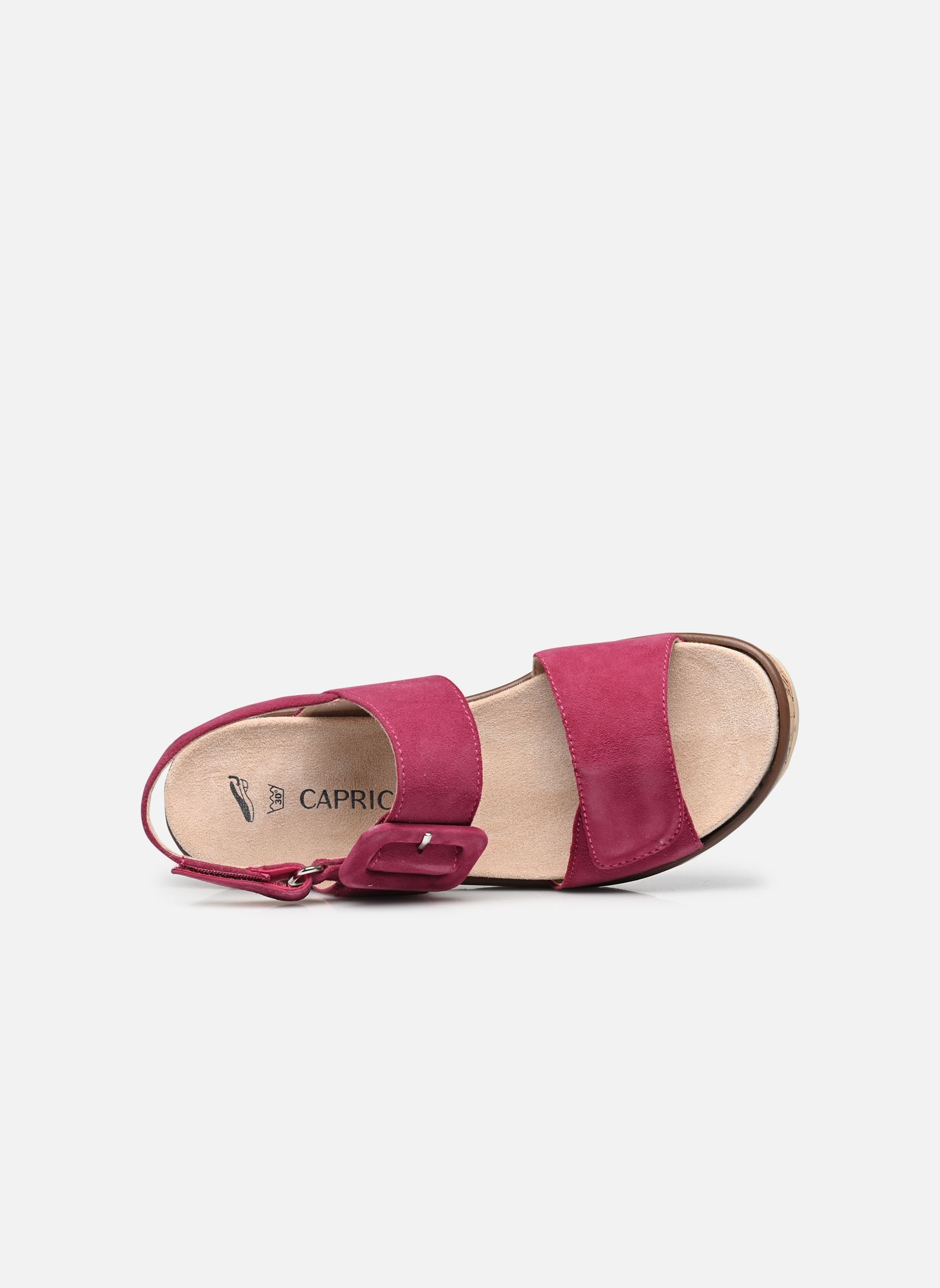 Sandales compensées et plateformes 28714-44 N femme rose Caprice Sandales compensées et plateformes 28714-44 N femme rose FUCHSIA SUEDE