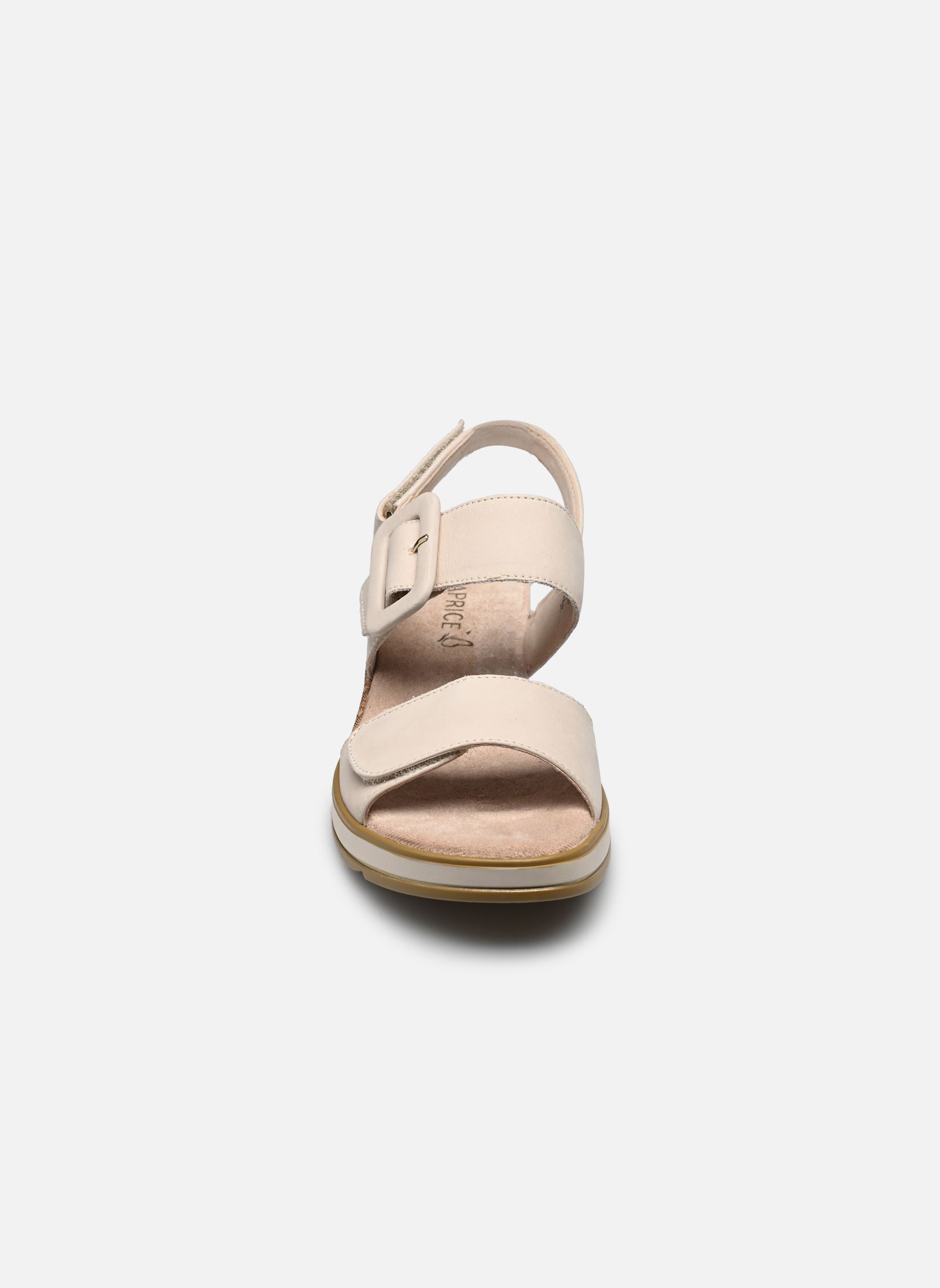 Sandales compensées et plateformes 28753-42 N femme beige Caprice Sandales compensées et plateformes 28753-42 N femme beige SNOW NUBUC