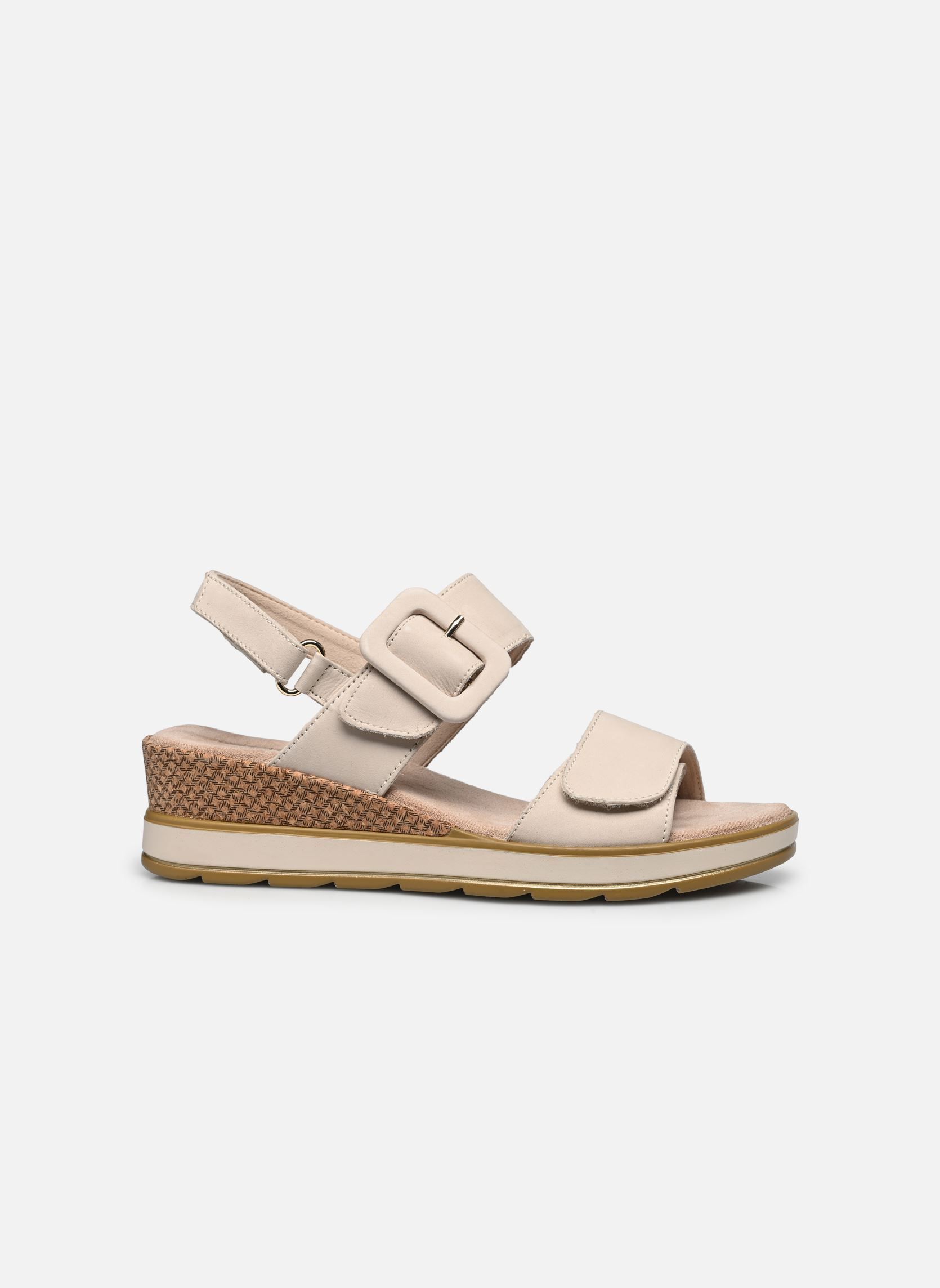 Sandales compensées et plateformes 28753-42 N femme beige Caprice Sandales compensées et plateformes 28753-42 N femme beige SNOW NUBUC