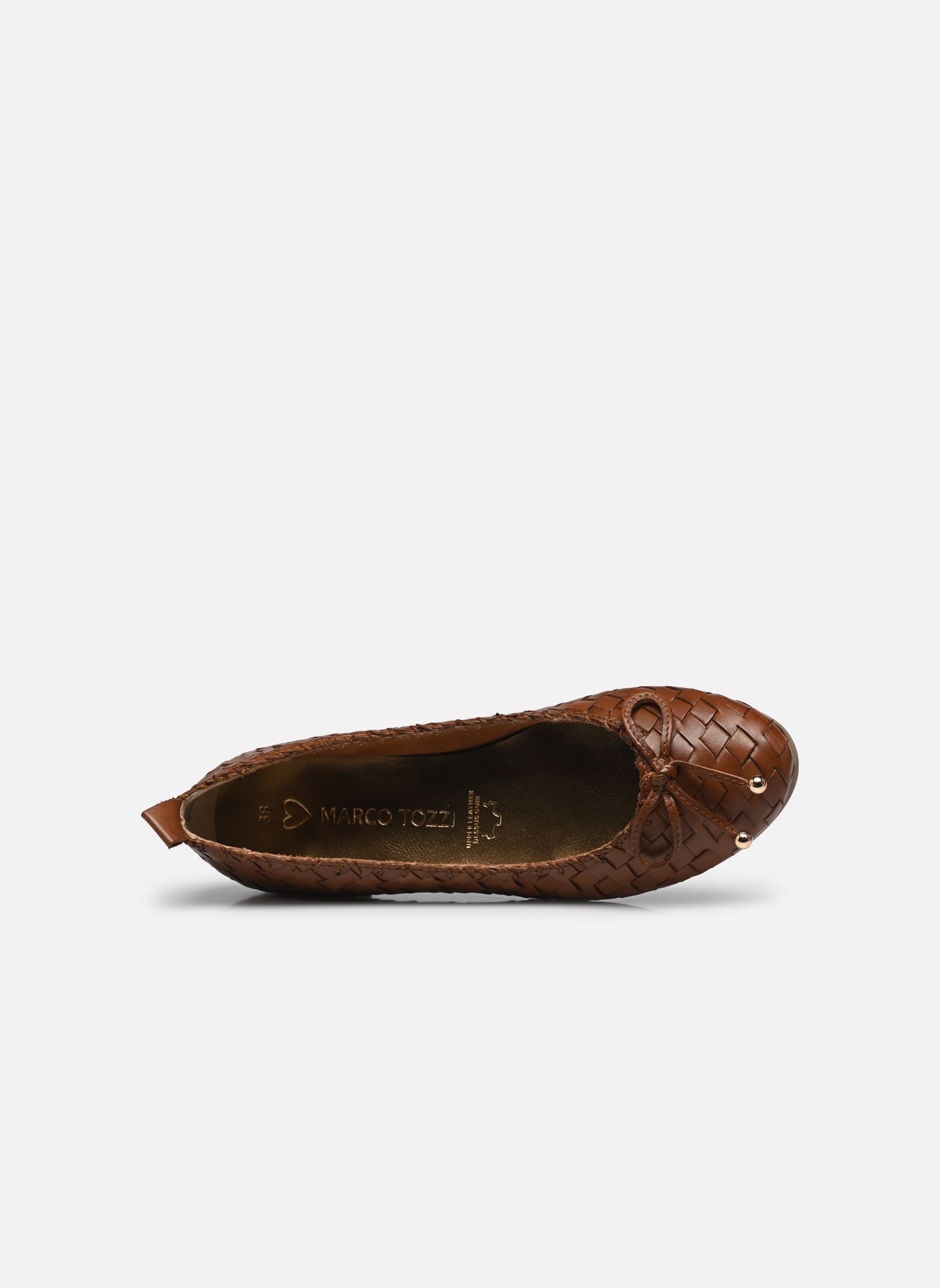 Klassieke ballerina's 22101-44 N dames bruin Marco Tozzi Klassieke ballerina's 22101-44 N dames bruin COGNAC