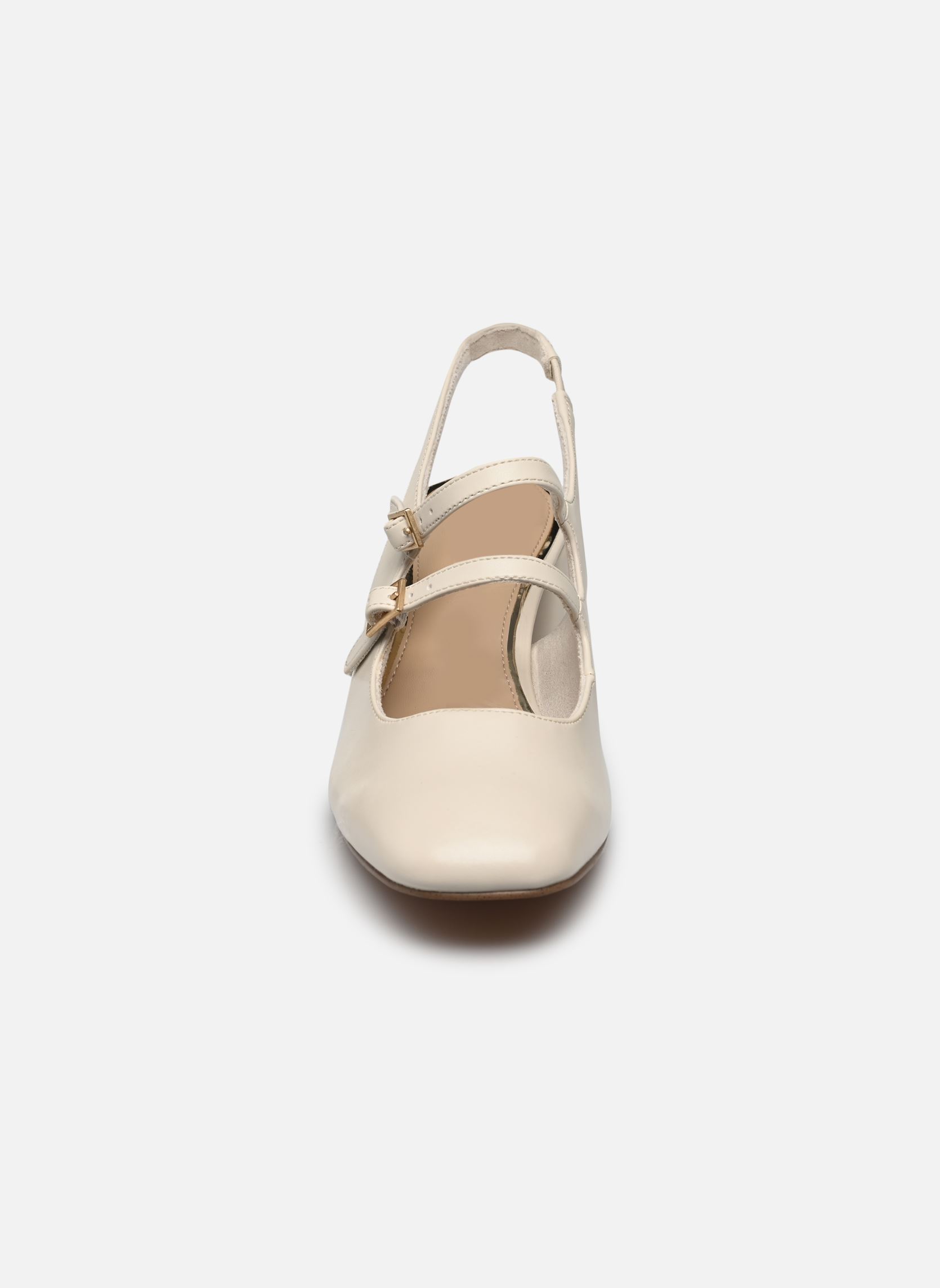 Zapatos de tacón con correas 29602-44 N mujer beige Marco Tozzi Zapatos de tacón con correas 29602-44 N mujer beige CREAM