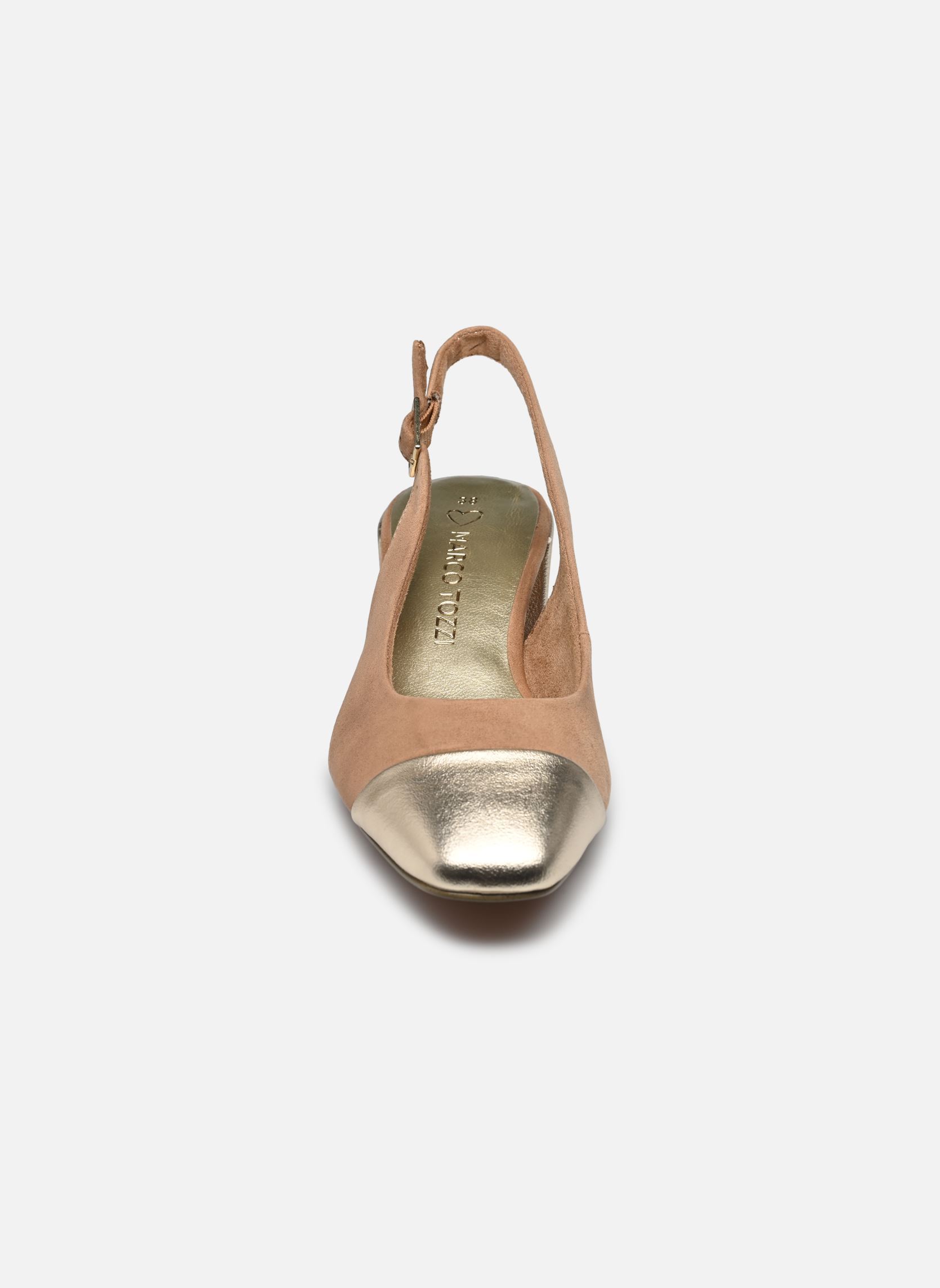 Zapatos de tacón con correas 29610-42 N mujer marrón Marco Tozzi Zapatos de tacón con correas 29610-42 N mujer marrón NOUGAT COMB