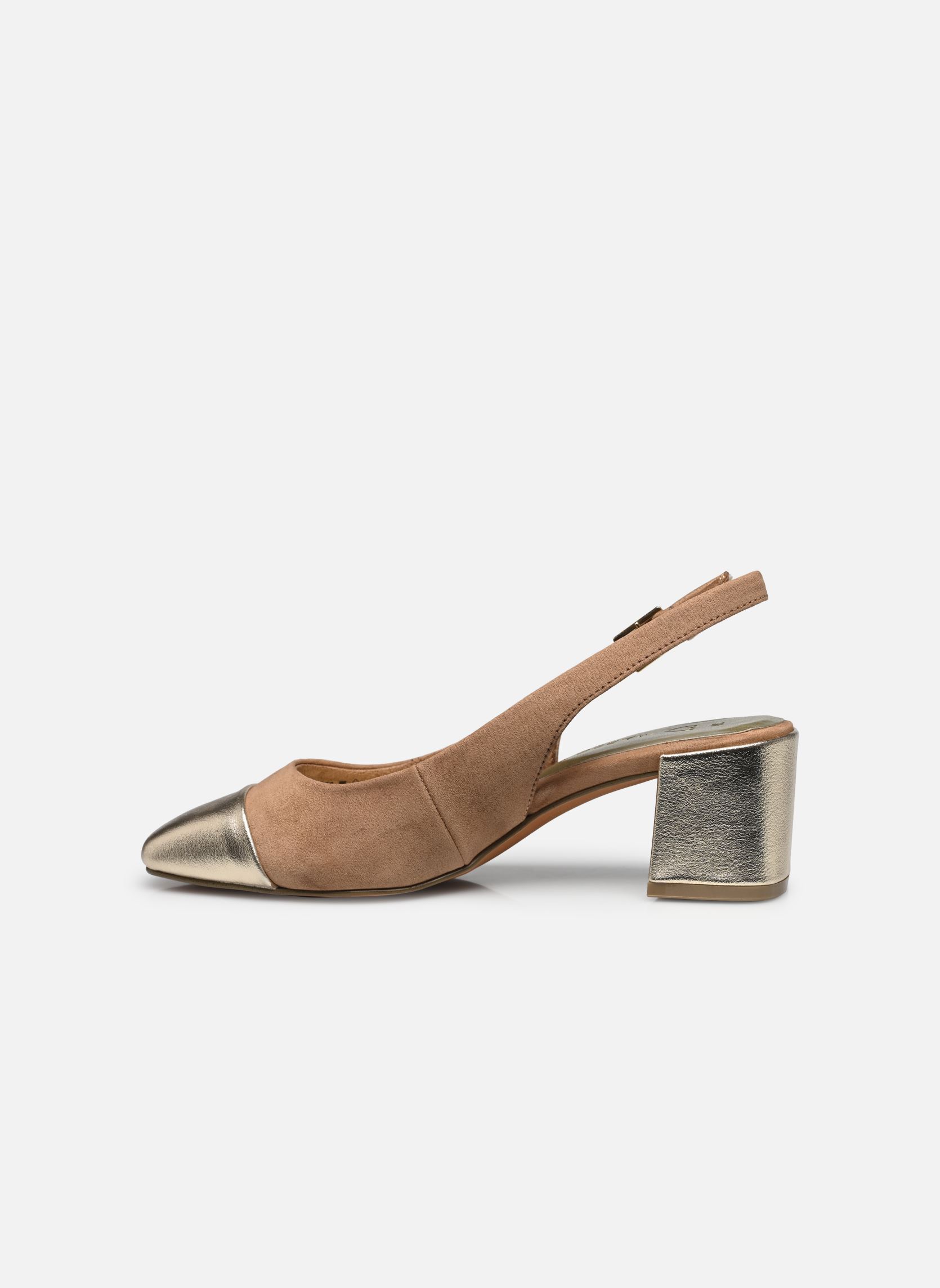Zapatos de tacón con correas 29610-42 N mujer marrón Marco Tozzi Zapatos de tacón con correas 29610-42 N mujer marrón NOUGAT COMB