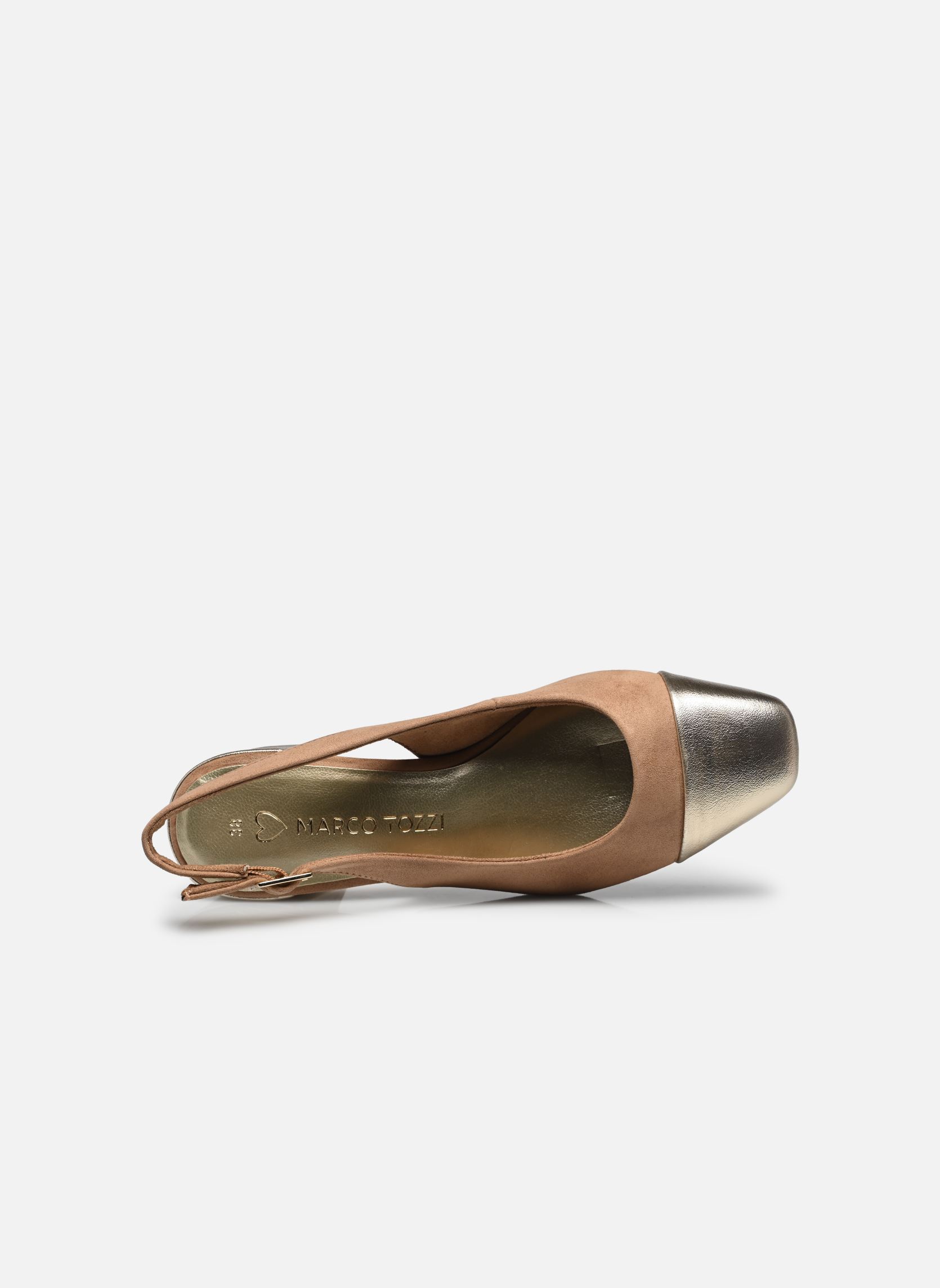 Zapatos de tacón con correas 29610-42 N mujer marrón Marco Tozzi Zapatos de tacón con correas 29610-42 N mujer marrón NOUGAT COMB