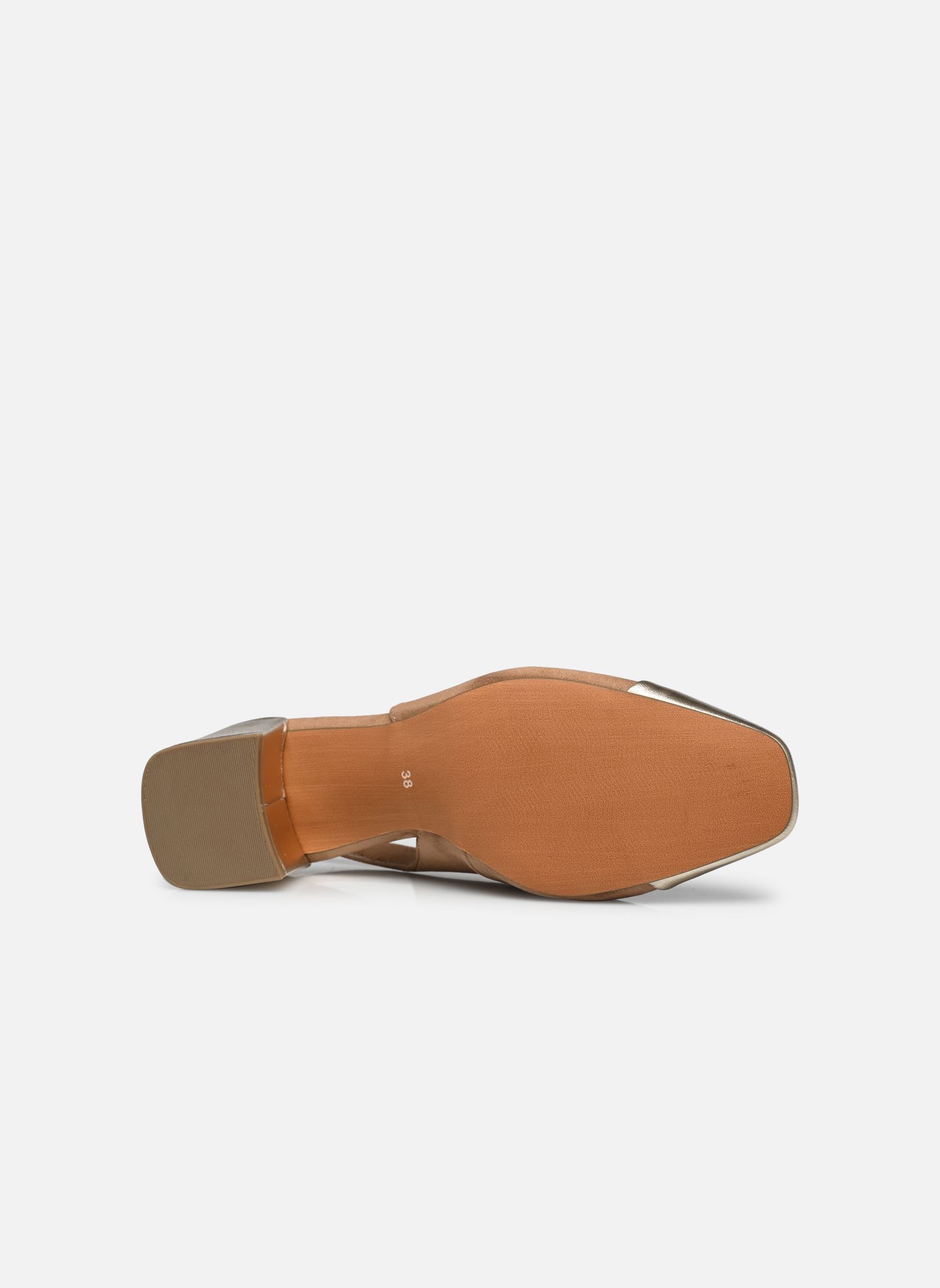 Zapatos de tacón con correas 29610-42 N mujer marrón Marco Tozzi Zapatos de tacón con correas 29610-42 N mujer marrón NOUGAT COMB