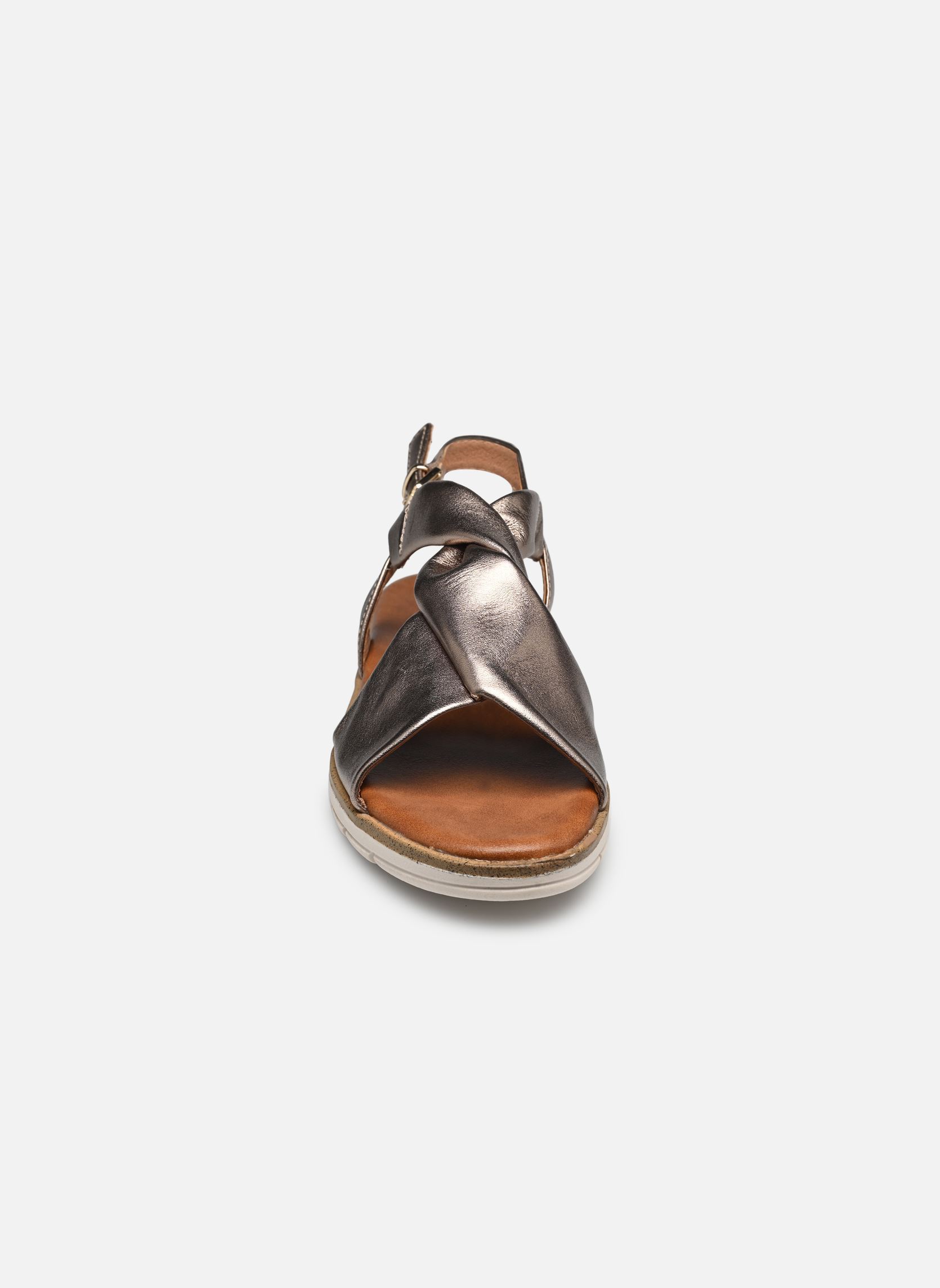 Flache Sandalen 28603-44 N damen silber Marco Tozzi Flache Sandalen 28603-44 N damen silber ROSE METALLIC