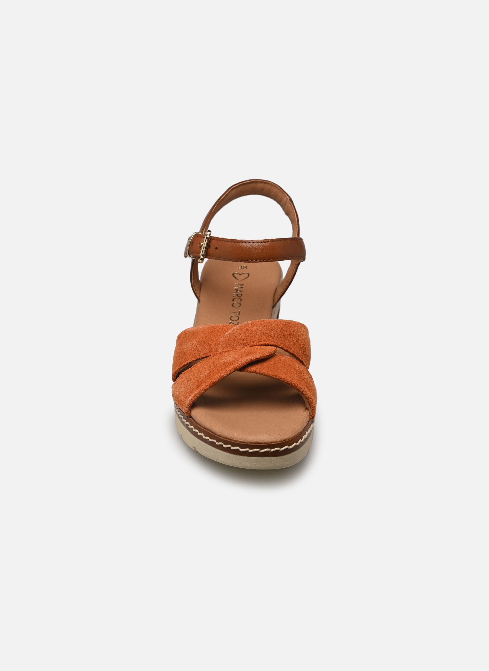 Sandali con zeppa e plateau 28722-44 N donna arancione Marco Tozzi Sandali con zeppa e plateau 28722-44 N donna arancione MANGO COMB