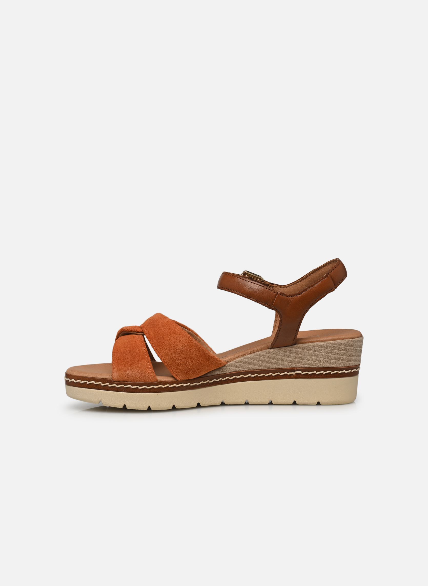 Sandali con zeppa e plateau 28722-44 N donna arancione Marco Tozzi Sandali con zeppa e plateau 28722-44 N donna arancione MANGO COMB