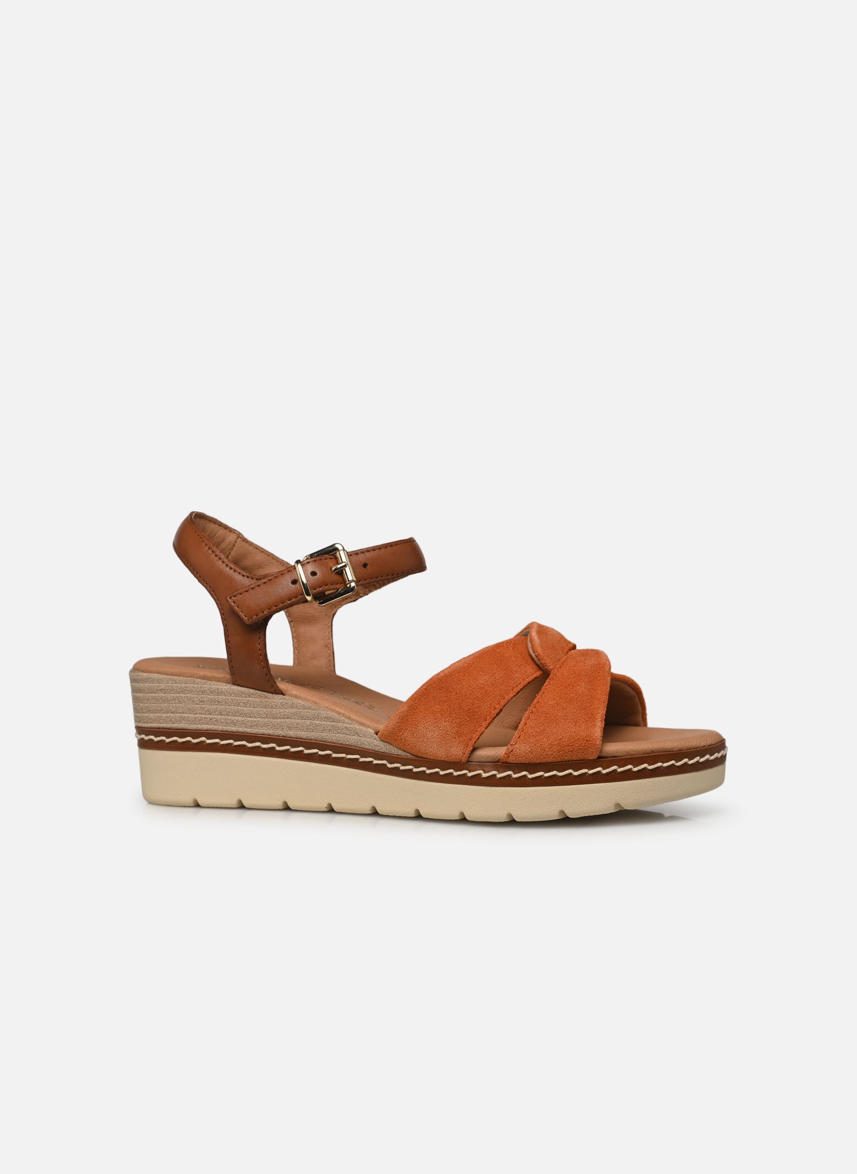 Sandali con zeppa e plateau 28722-44 N donna arancione Marco Tozzi Sandali con zeppa e plateau 28722-44 N donna arancione MANGO COMB