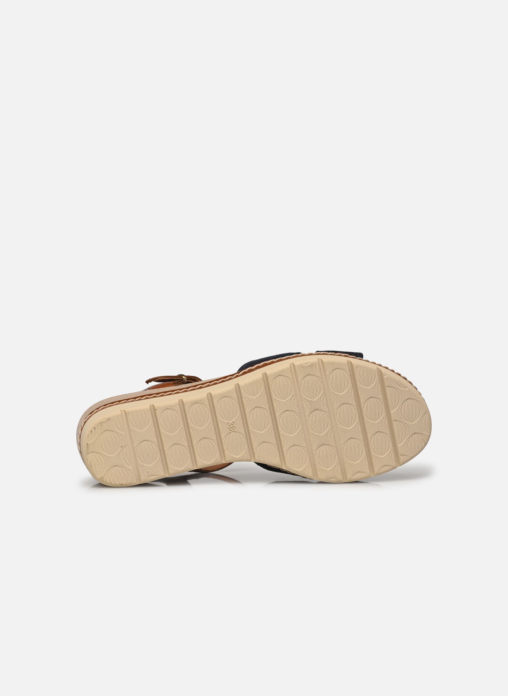 Sandalias y plataformas de cuña 28722-44 N mujer azul Marco Tozzi Sandalias y plataformas de cuña 28722-44 N mujer azul NAVY COMB