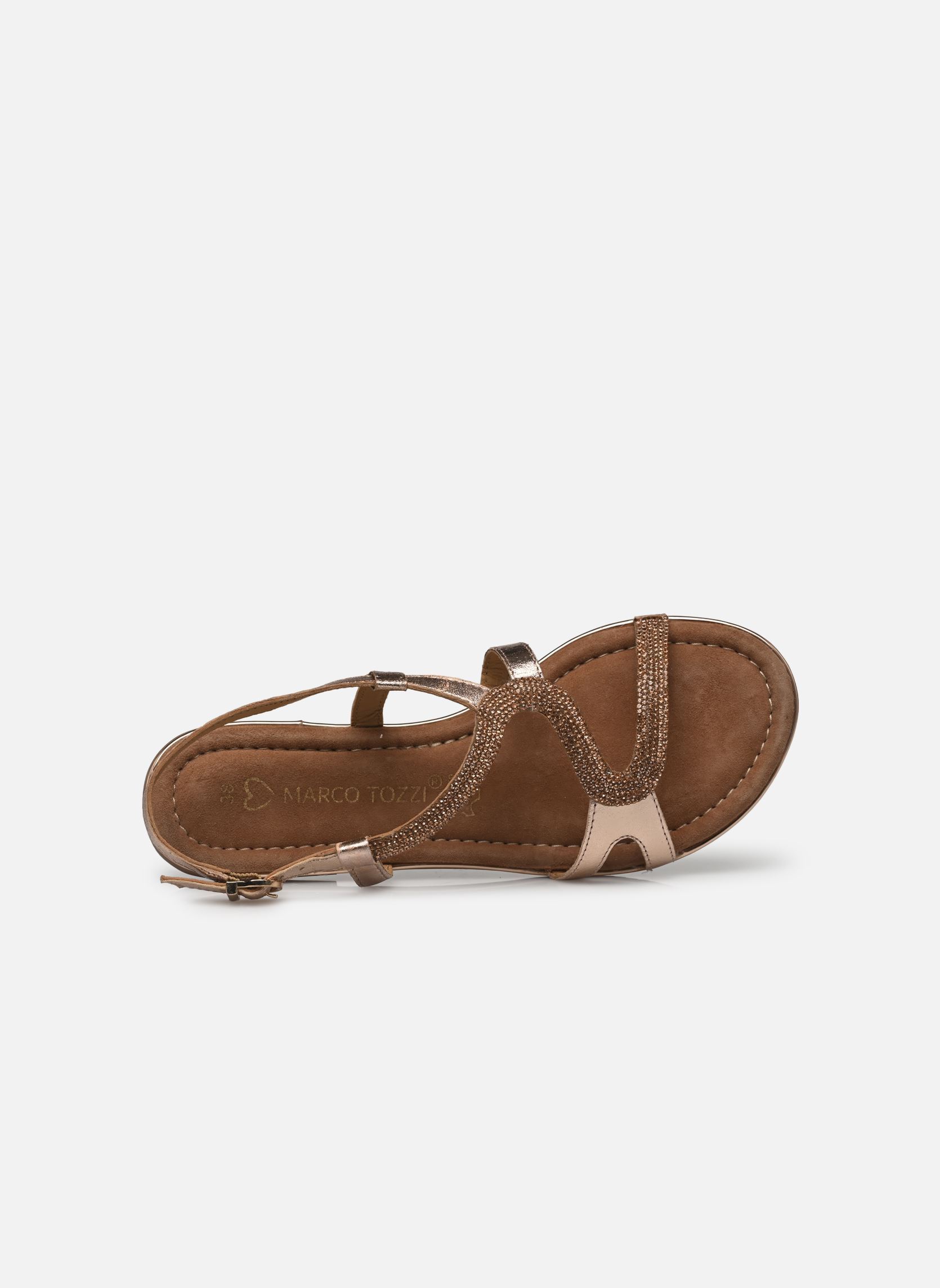 Flache Sandalen 28143-42 N damen rosa Marco Tozzi Flache Sandalen 28143-42 N damen rosa ROSE MET. COMB