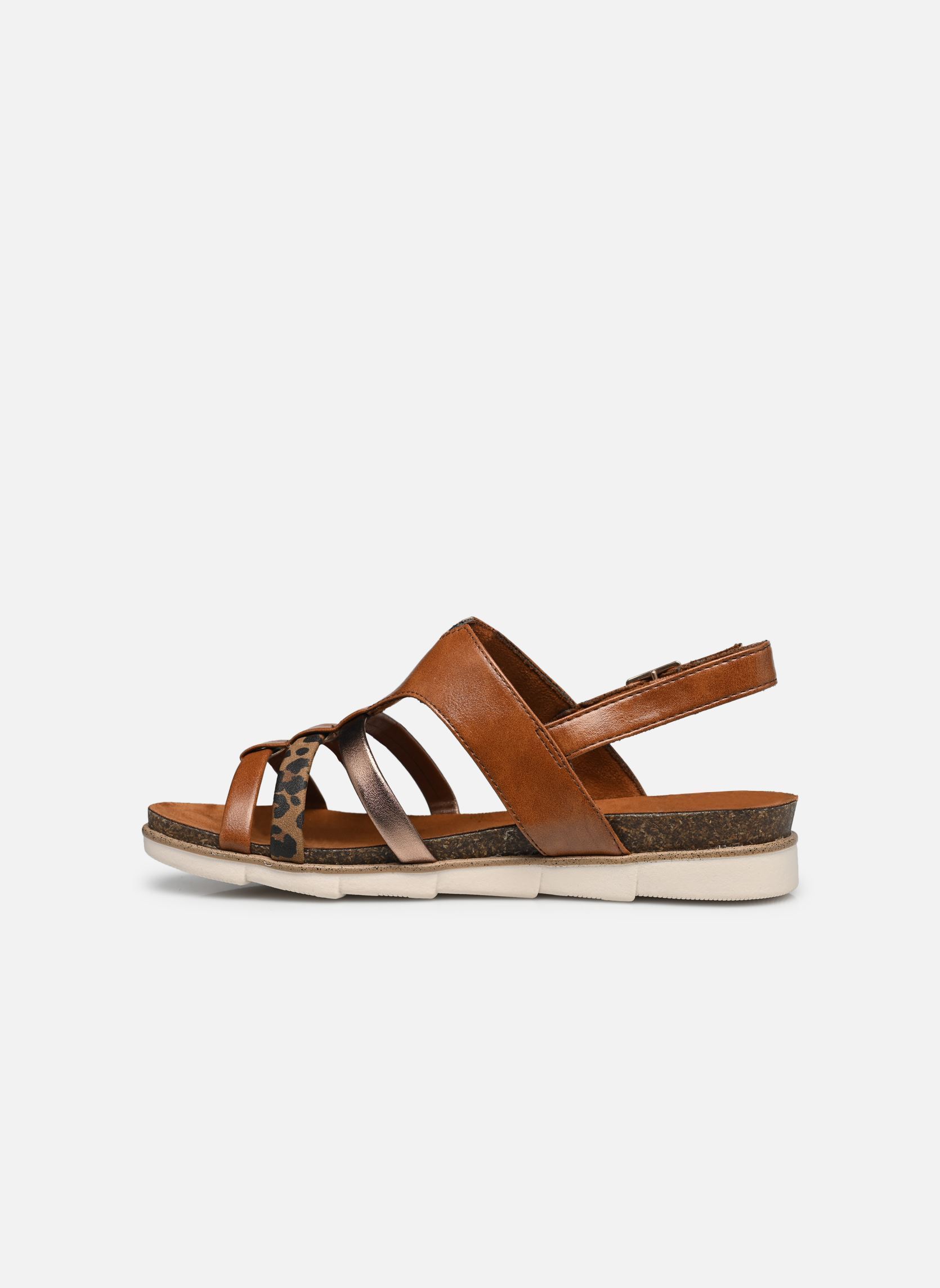Sandali piatti 28440-44 N donna marrone Marco Tozzi Sandali piatti 28440-44 N donna marrone COGNAC COMB