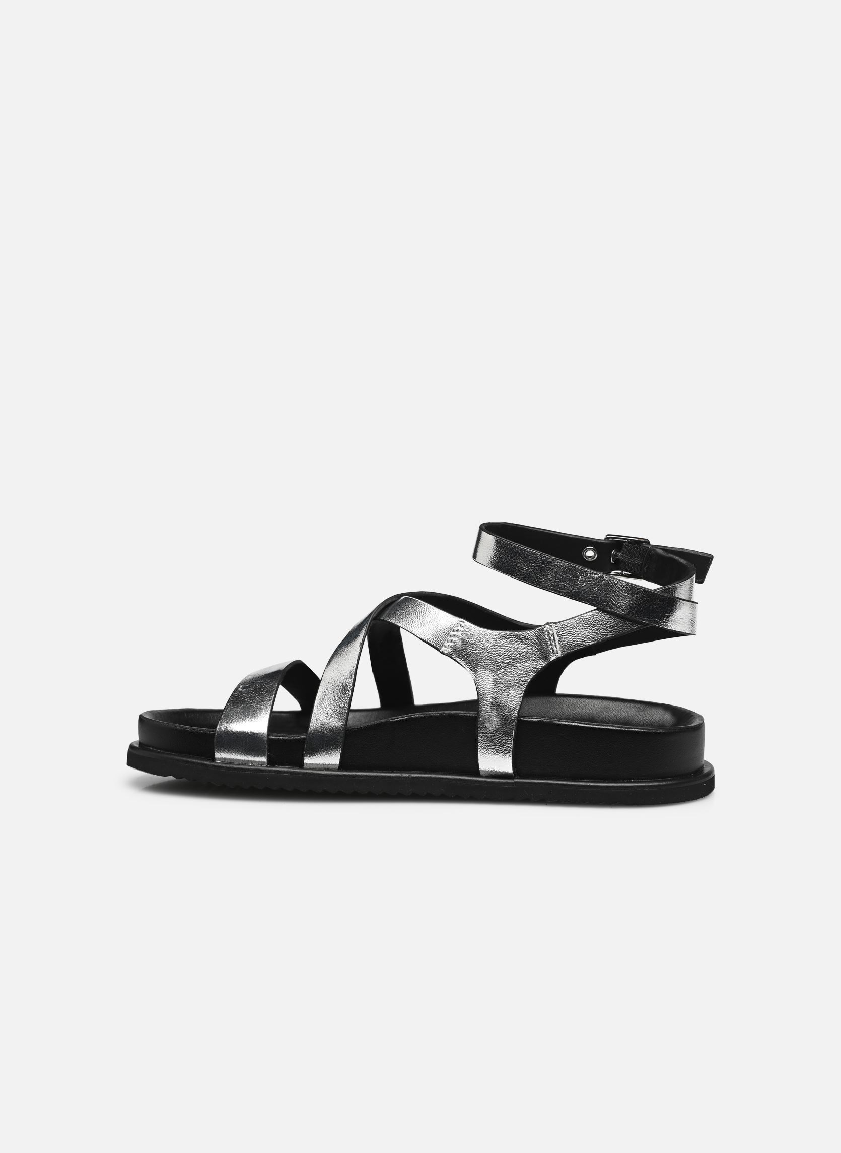 Platte sandalen 28402-44 dames zilver NEWD. Platte sandalen 28402-44 dames zilver SILVER