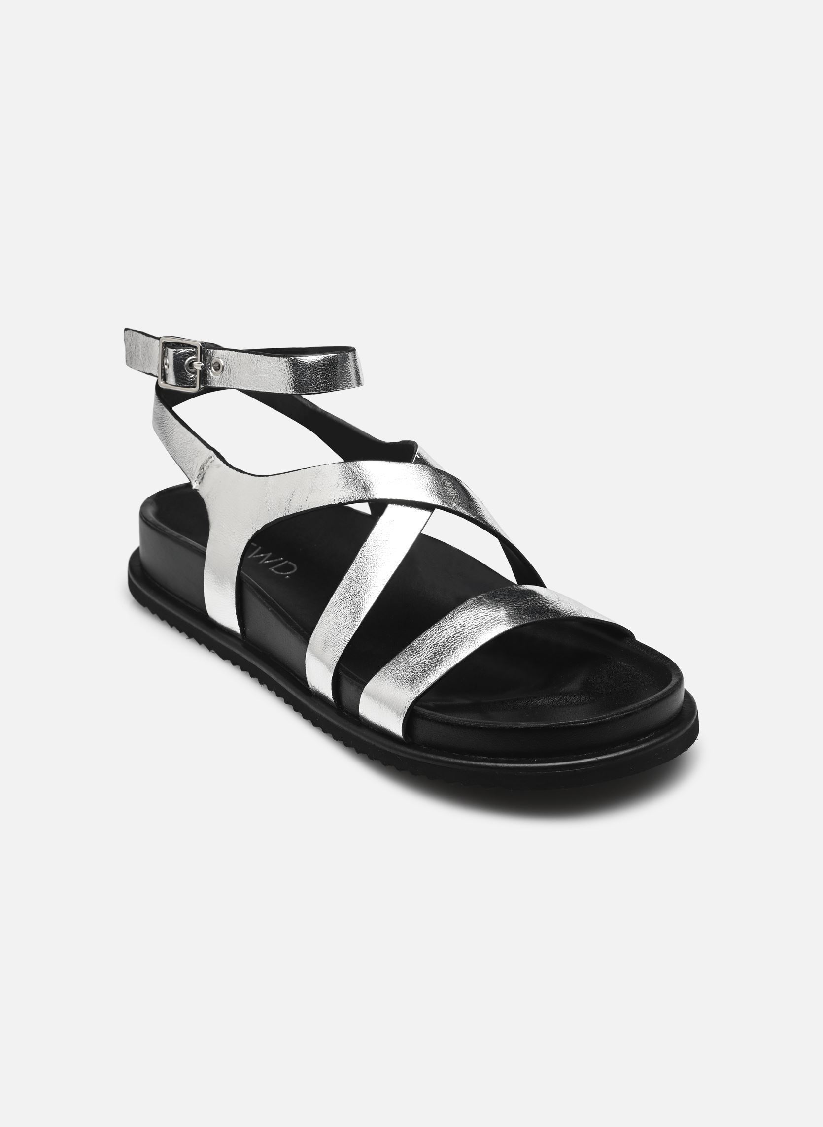 Platte sandalen 28402-44 dames zilver NEWD. Platte sandalen 28402-44 dames zilver SILVER
