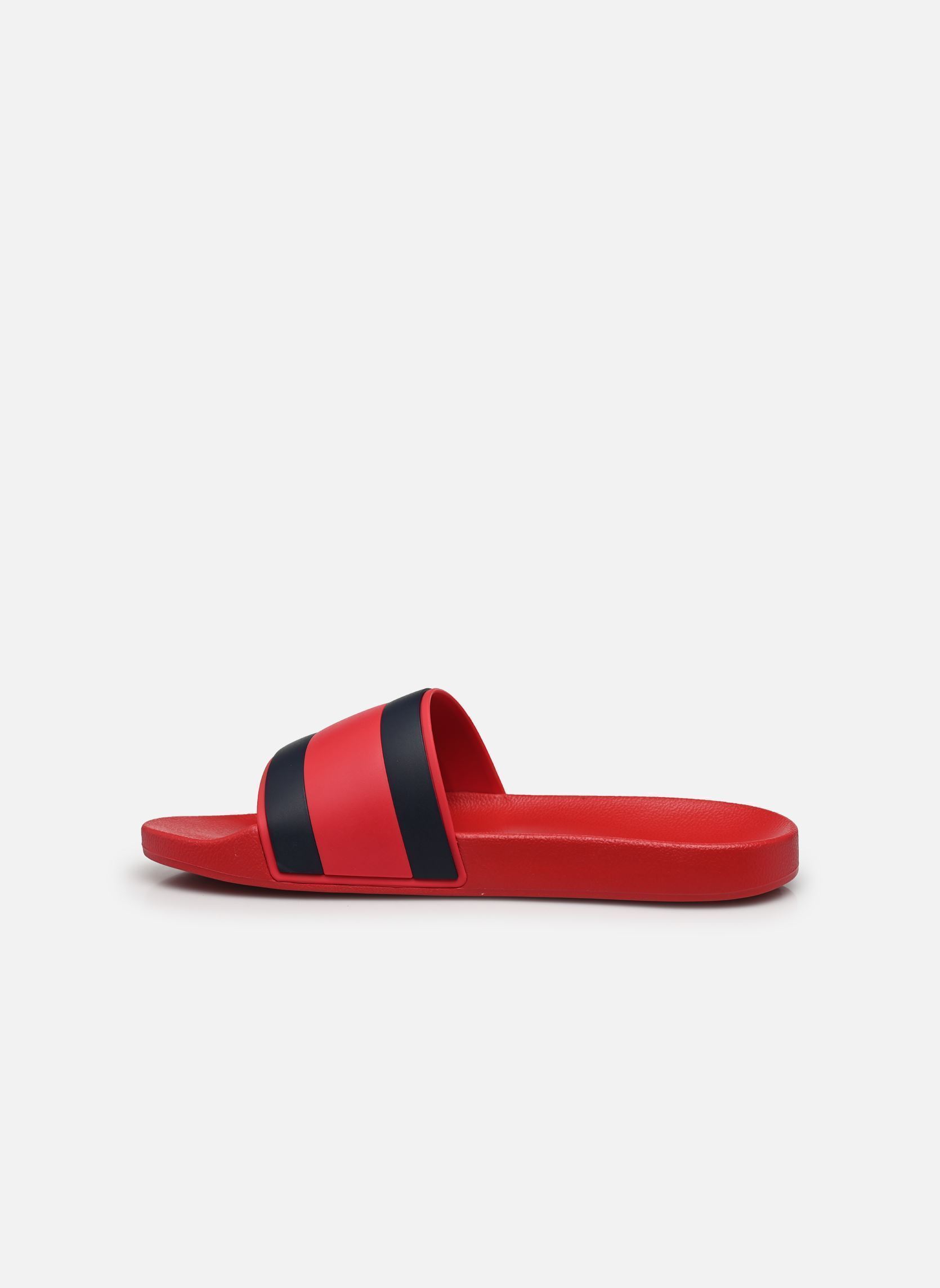 Sandalen und Pantoletten RUBBER TH FLAG POOL herren rot Tommy Hilfiger Sandalen und Pantoletten RUBBER TH FLAG POOL herren rot PRIMARY RED