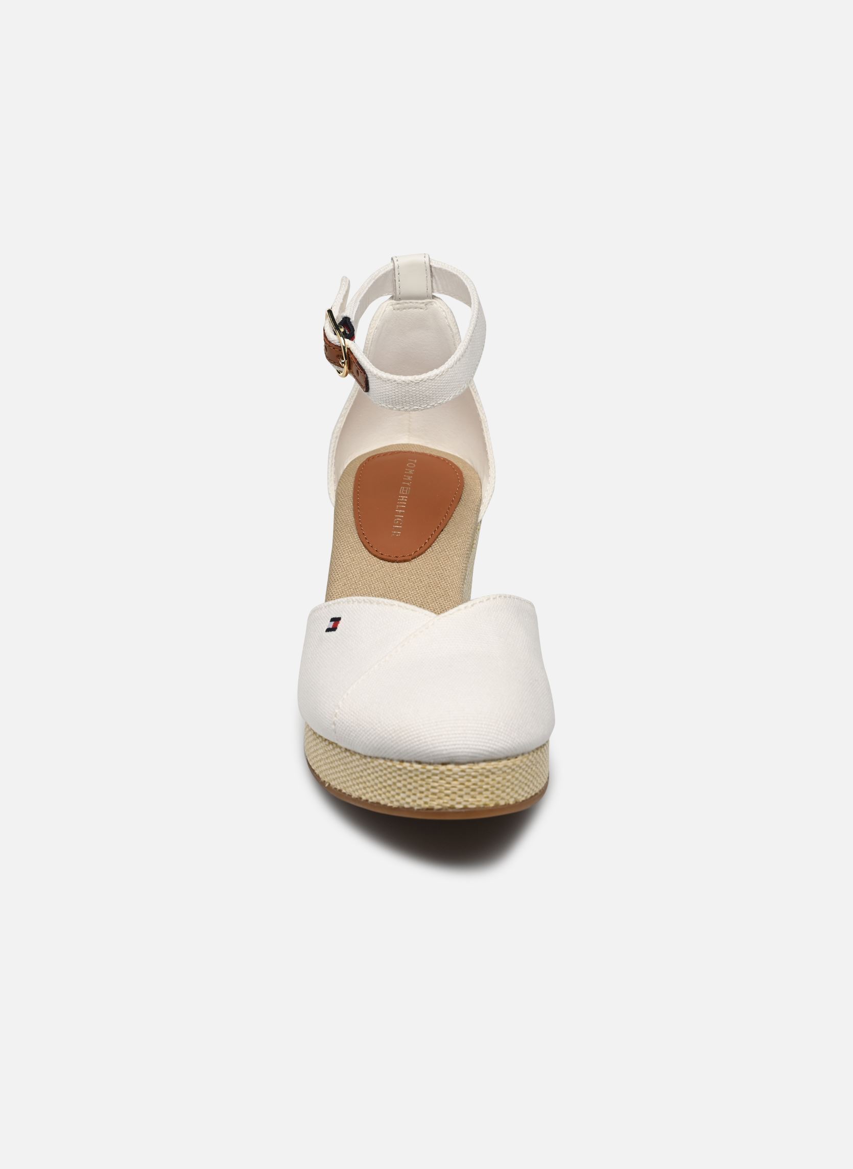 Espadrilles compensées et plateformes FLAG CLOSED TOE MID femme blanc Tommy Hilfiger Espadrilles compensées et plateformes FLAG CLOSED TOE MID femme blanc ECRU