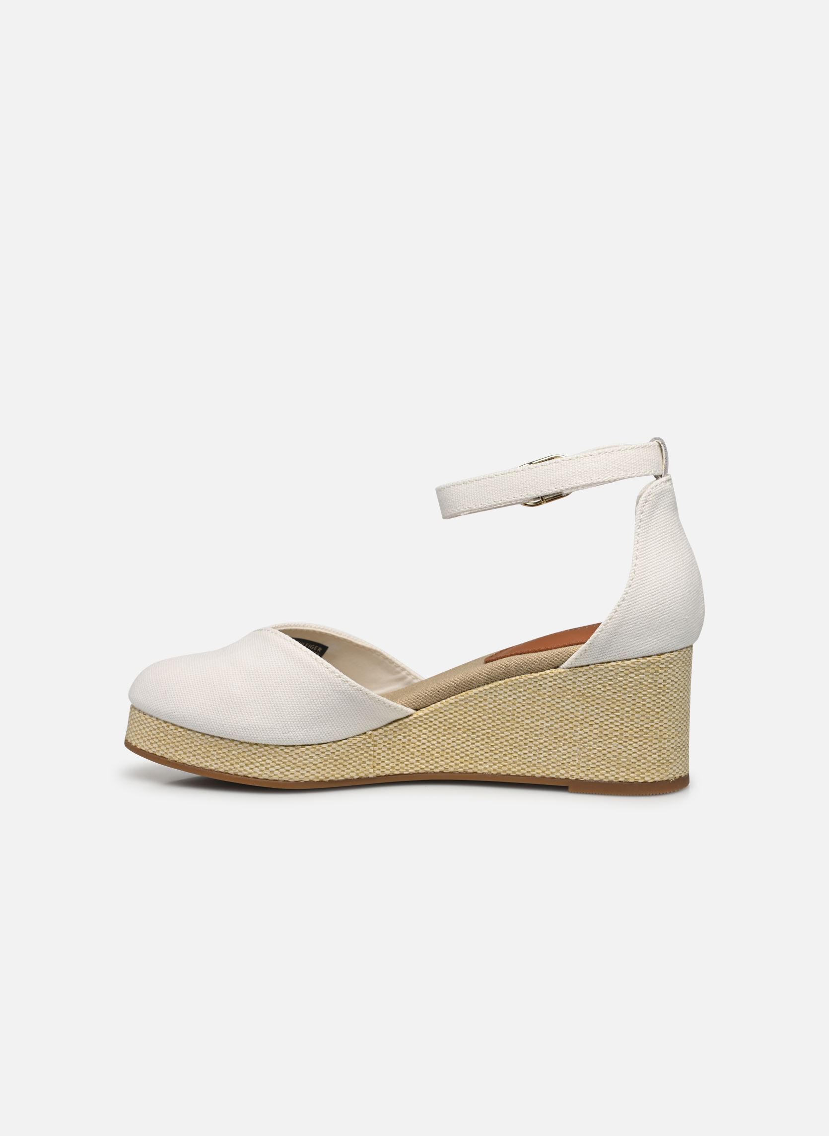 Espadrilles compensées et plateformes FLAG CLOSED TOE MID femme blanc Tommy Hilfiger Espadrilles compensées et plateformes FLAG CLOSED TOE MID femme blanc ECRU
