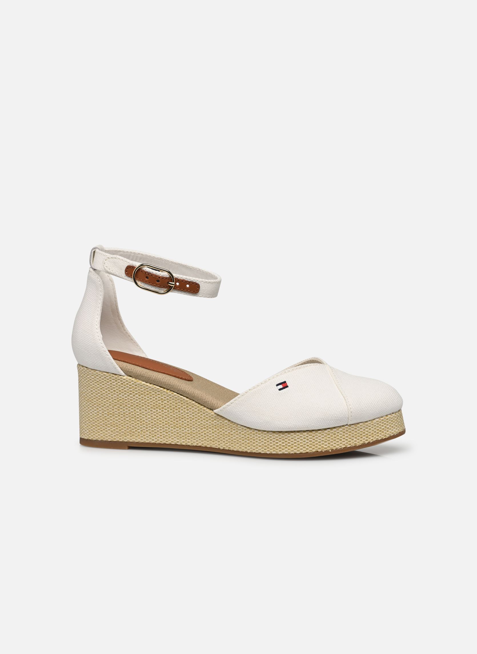 Espadrilles compensées et plateformes FLAG CLOSED TOE MID femme blanc Tommy Hilfiger Espadrilles compensées et plateformes FLAG CLOSED TOE MID femme blanc ECRU