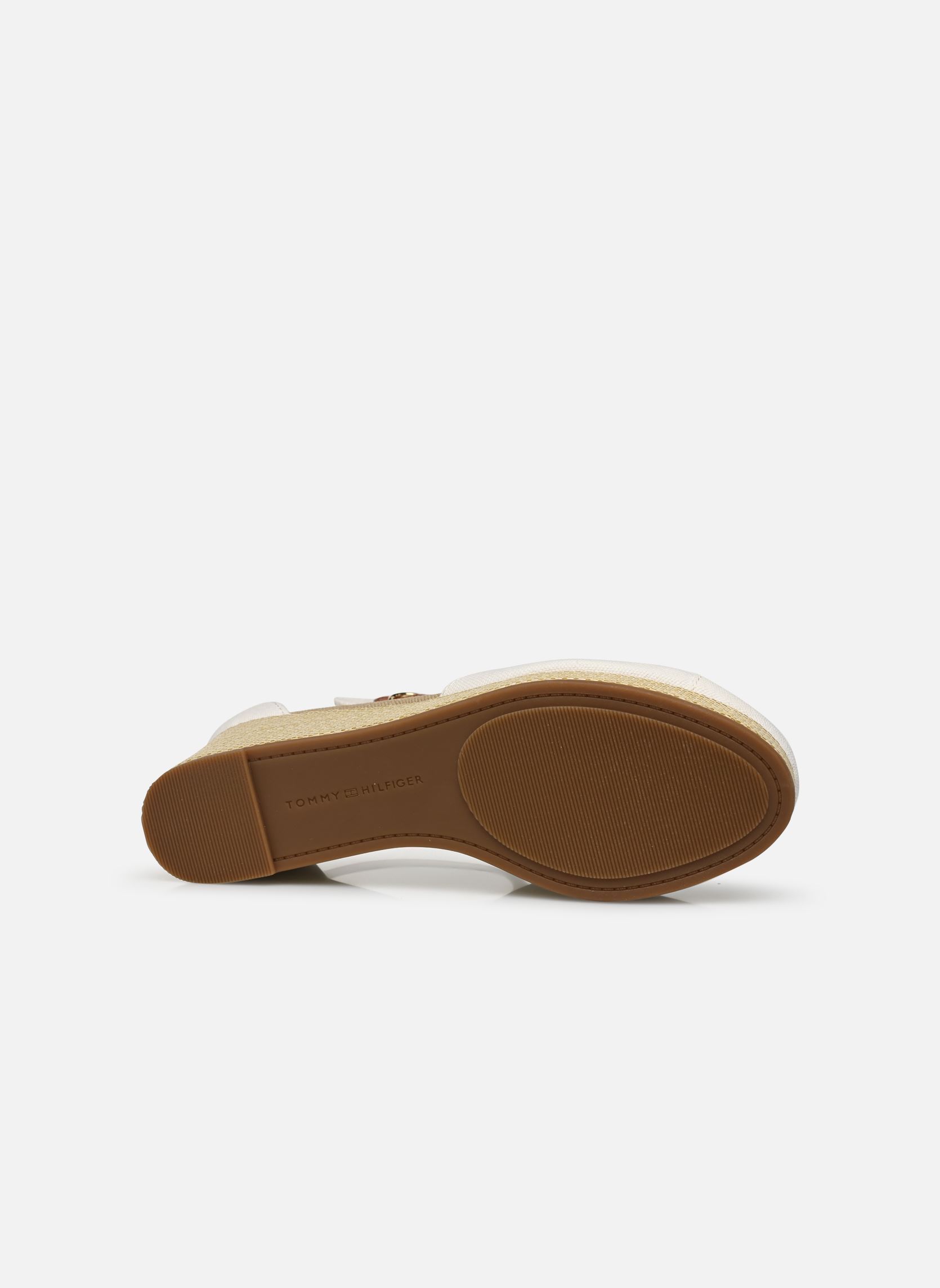 Espadrilles compensées et plateformes FLAG CLOSED TOE MID femme blanc Tommy Hilfiger Espadrilles compensées et plateformes FLAG CLOSED TOE MID femme blanc ECRU