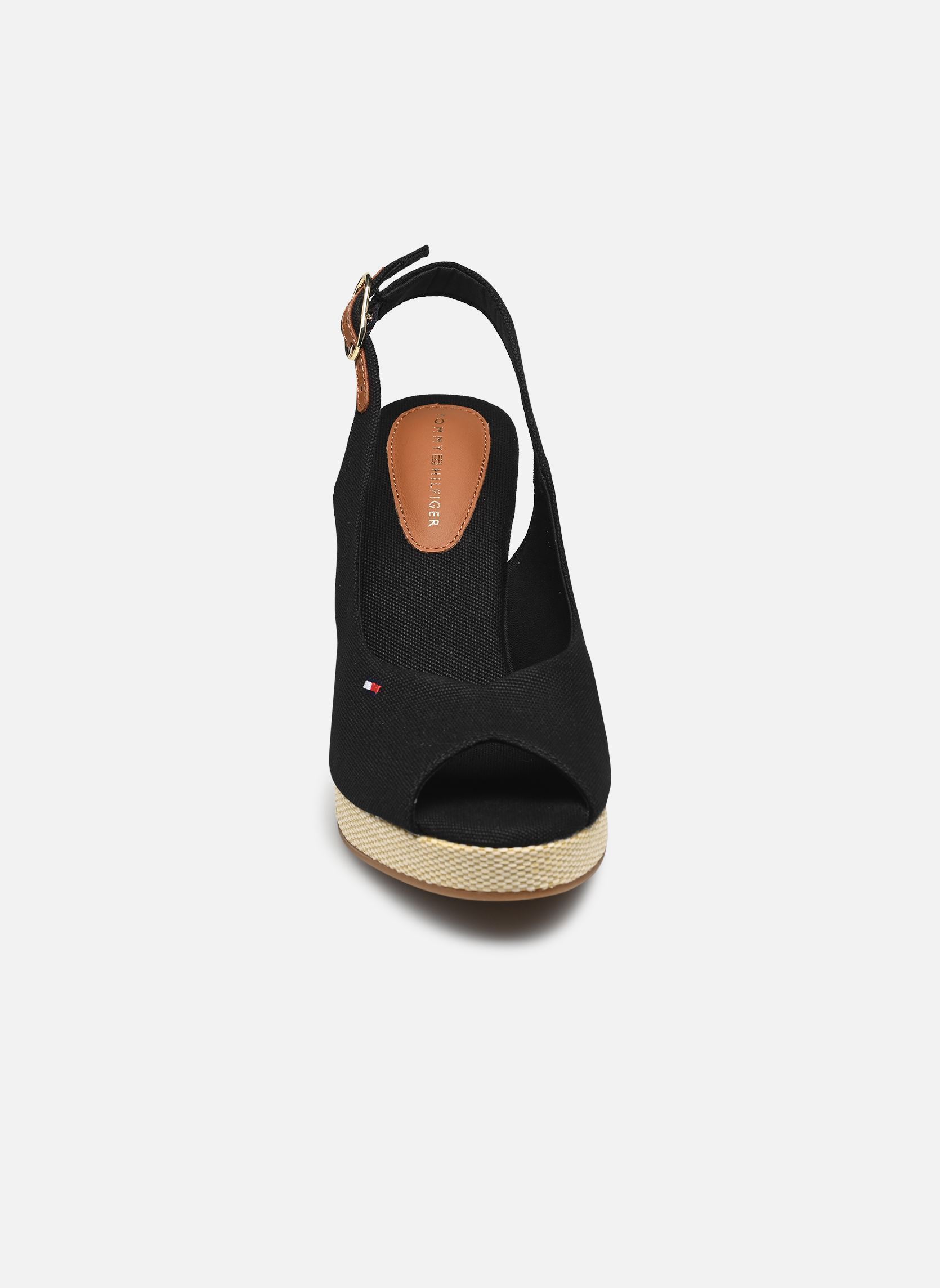 Keil- und Plateau-Espadrilles FLAG HIGH WEDGE ESPA damen schwarz Tommy Hilfiger Keil- und Plateau-Espadrilles FLAG HIGH WEDGE ESPA damen schwarz BLACK