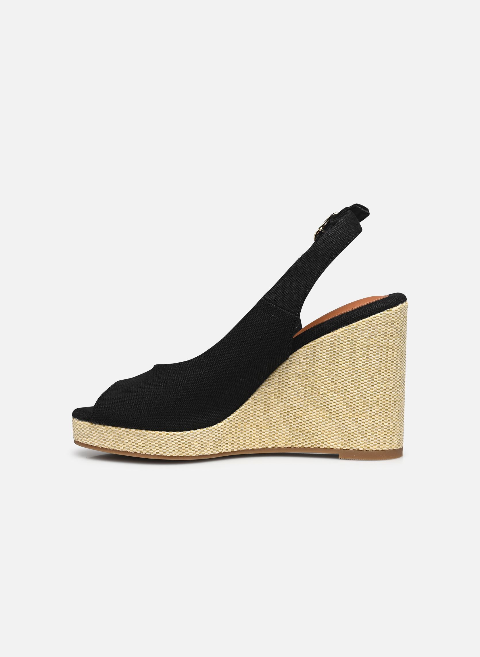 Keil- und Plateau-Espadrilles FLAG HIGH WEDGE ESPA damen schwarz Tommy Hilfiger Keil- und Plateau-Espadrilles FLAG HIGH WEDGE ESPA damen schwarz BLACK