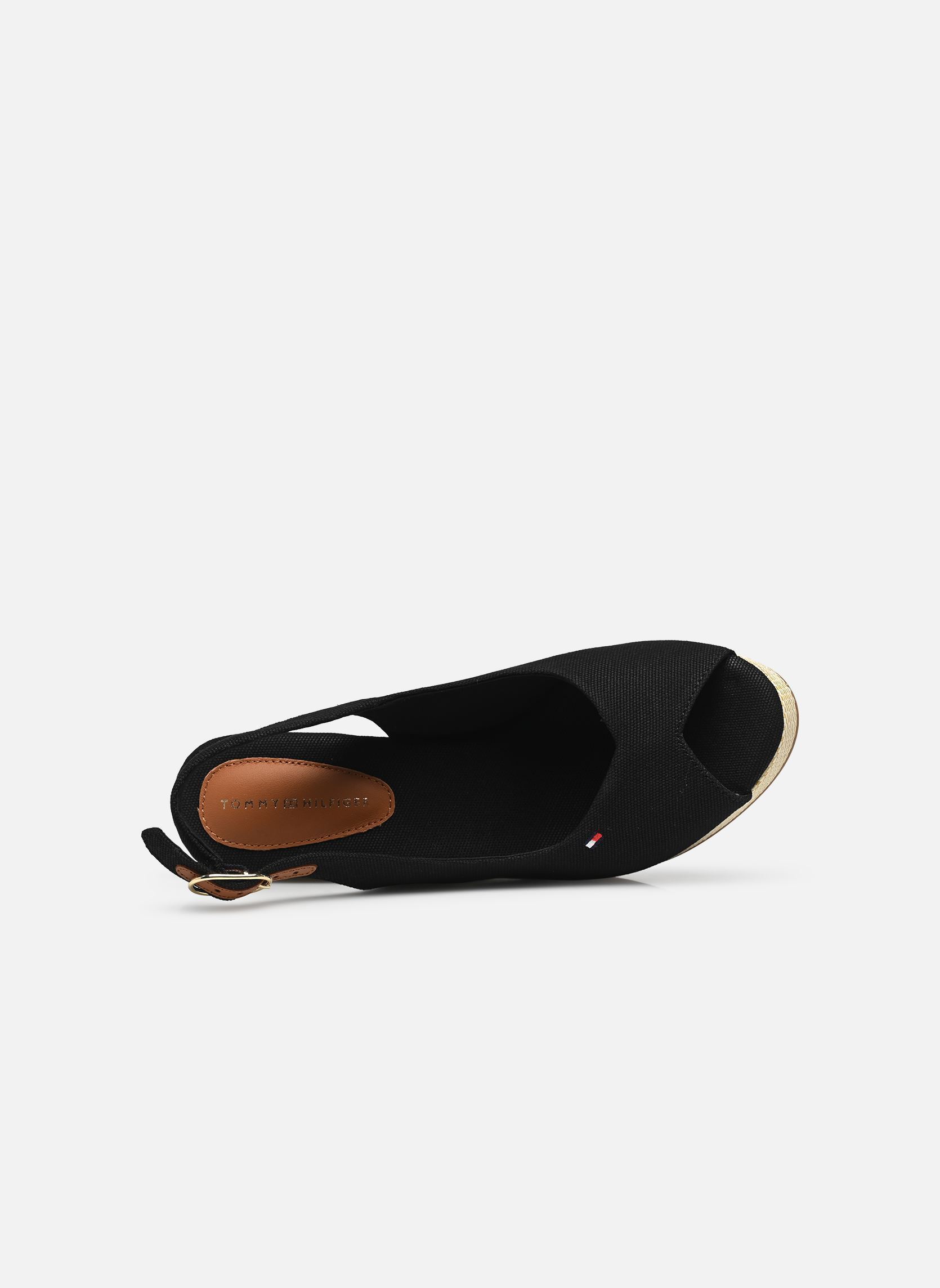 Keil- und Plateau-Espadrilles FLAG HIGH WEDGE ESPA damen schwarz Tommy Hilfiger Keil- und Plateau-Espadrilles FLAG HIGH WEDGE ESPA damen schwarz BLACK