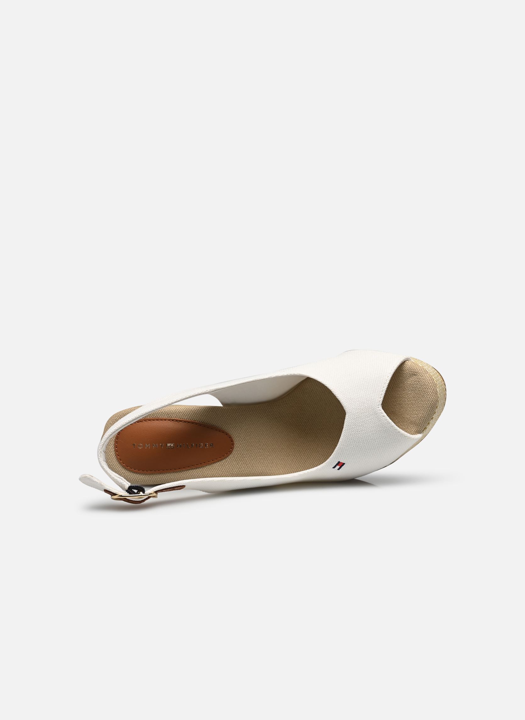 Alpargatas compensadas y plataformas FLAG HIGH WEDGE ESPA mujer blanco Tommy Hilfiger Alpargatas compensadas y plataformas FLAG HIGH WEDGE ESPA mujer blanco ECRU