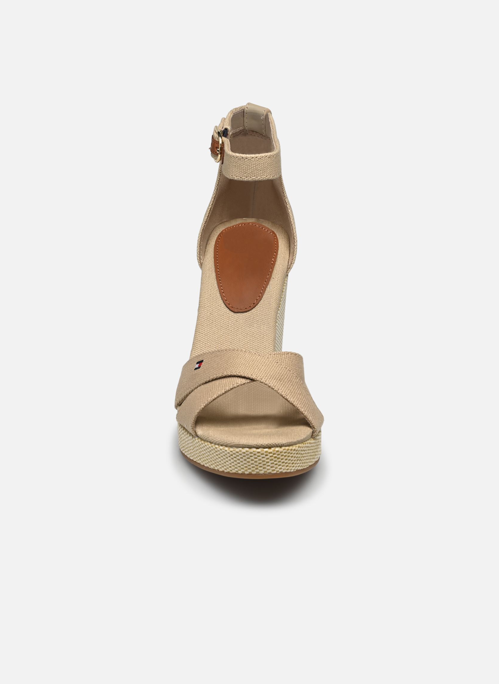 Espadrilles compensées et plateformes FLAG HIGH WEDGE ESPA femme beige Tommy Hilfiger Espadrilles compensées et plateformes FLAG HIGH WEDGE ESPA femme beige HORSERADISH
