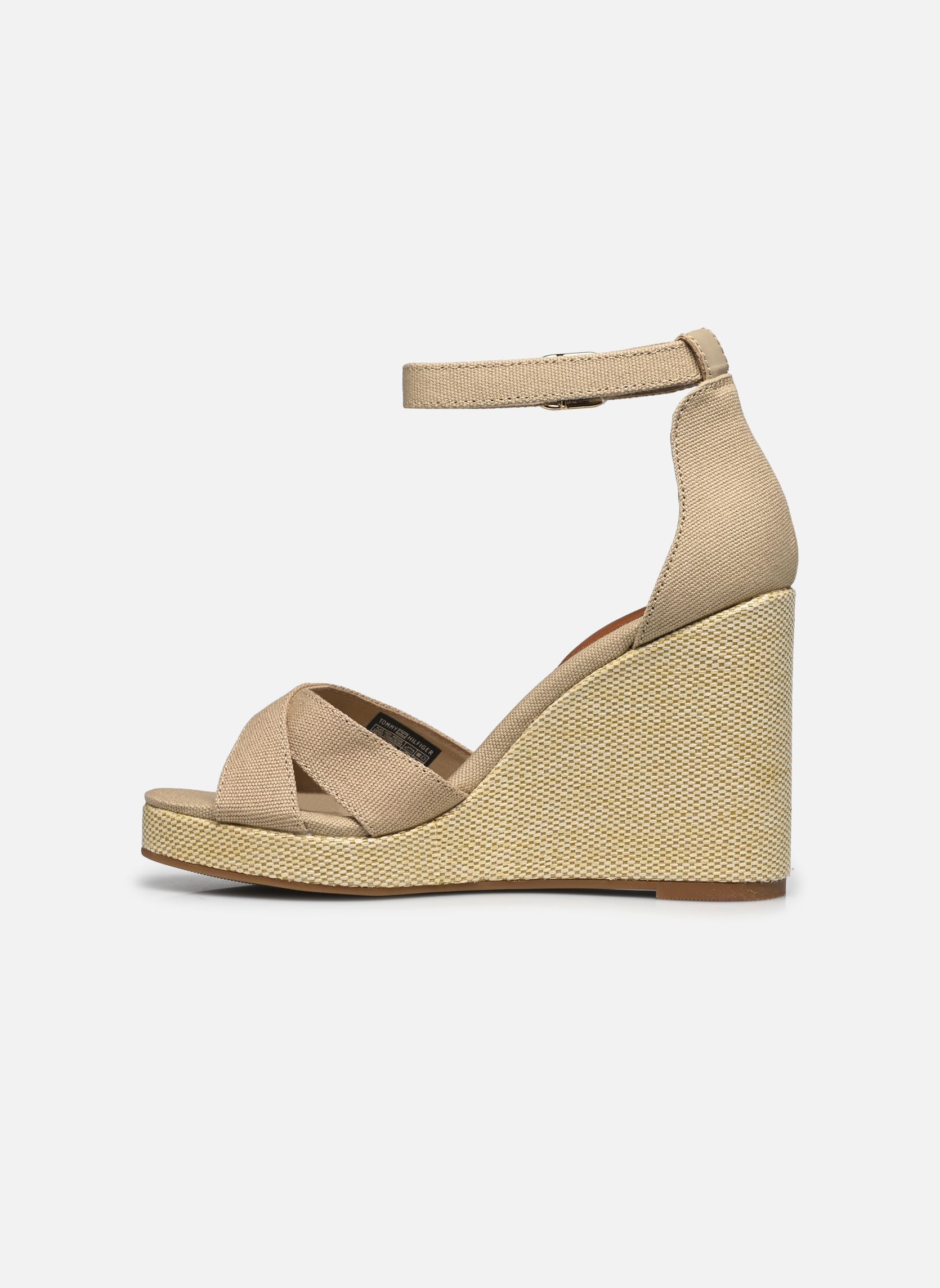 Espadrilles compensées et plateformes FLAG HIGH WEDGE ESPA femme beige Tommy Hilfiger Espadrilles compensées et plateformes FLAG HIGH WEDGE ESPA femme beige HORSERADISH