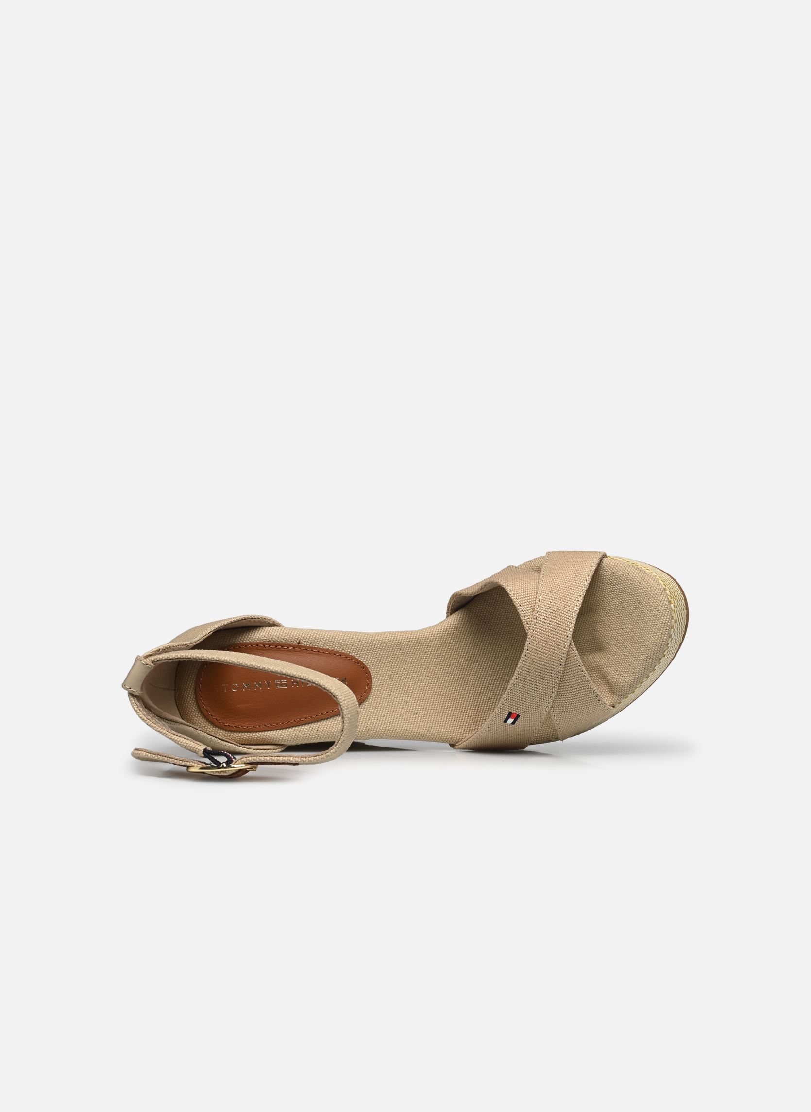 Espadrilles compensées et plateformes FLAG HIGH WEDGE ESPA femme beige Tommy Hilfiger Espadrilles compensées et plateformes FLAG HIGH WEDGE ESPA femme beige HORSERADISH