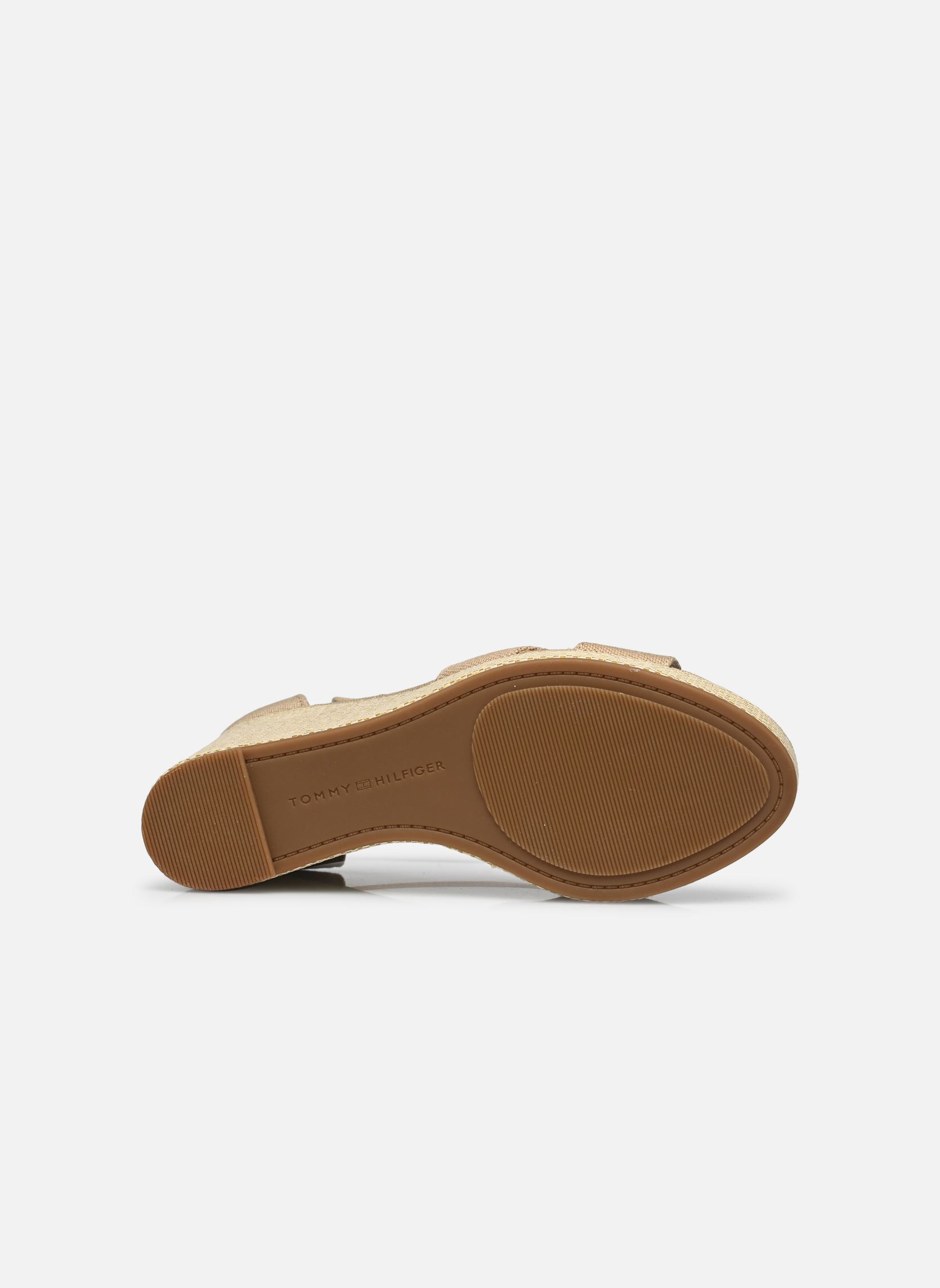 Espadrilles compensées et plateformes FLAG HIGH WEDGE ESPA femme beige Tommy Hilfiger Espadrilles compensées et plateformes FLAG HIGH WEDGE ESPA femme beige HORSERADISH