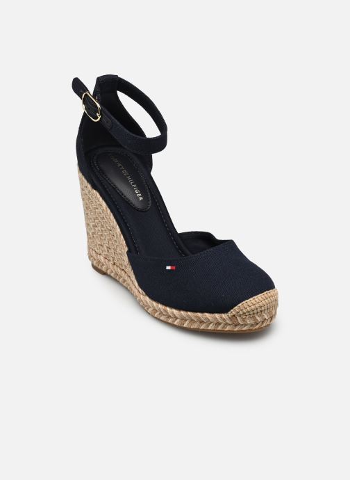 Tommy Hilfiger Espadrilles compensées et plateformes FLAG HIGH WEDGE ESPA femme bleu