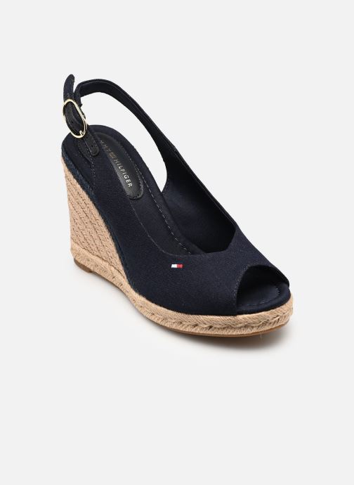 Tommy Hilfiger Espadrilles compensées et plateformes FLAG HIGH WEDGE ESPA femme bleu