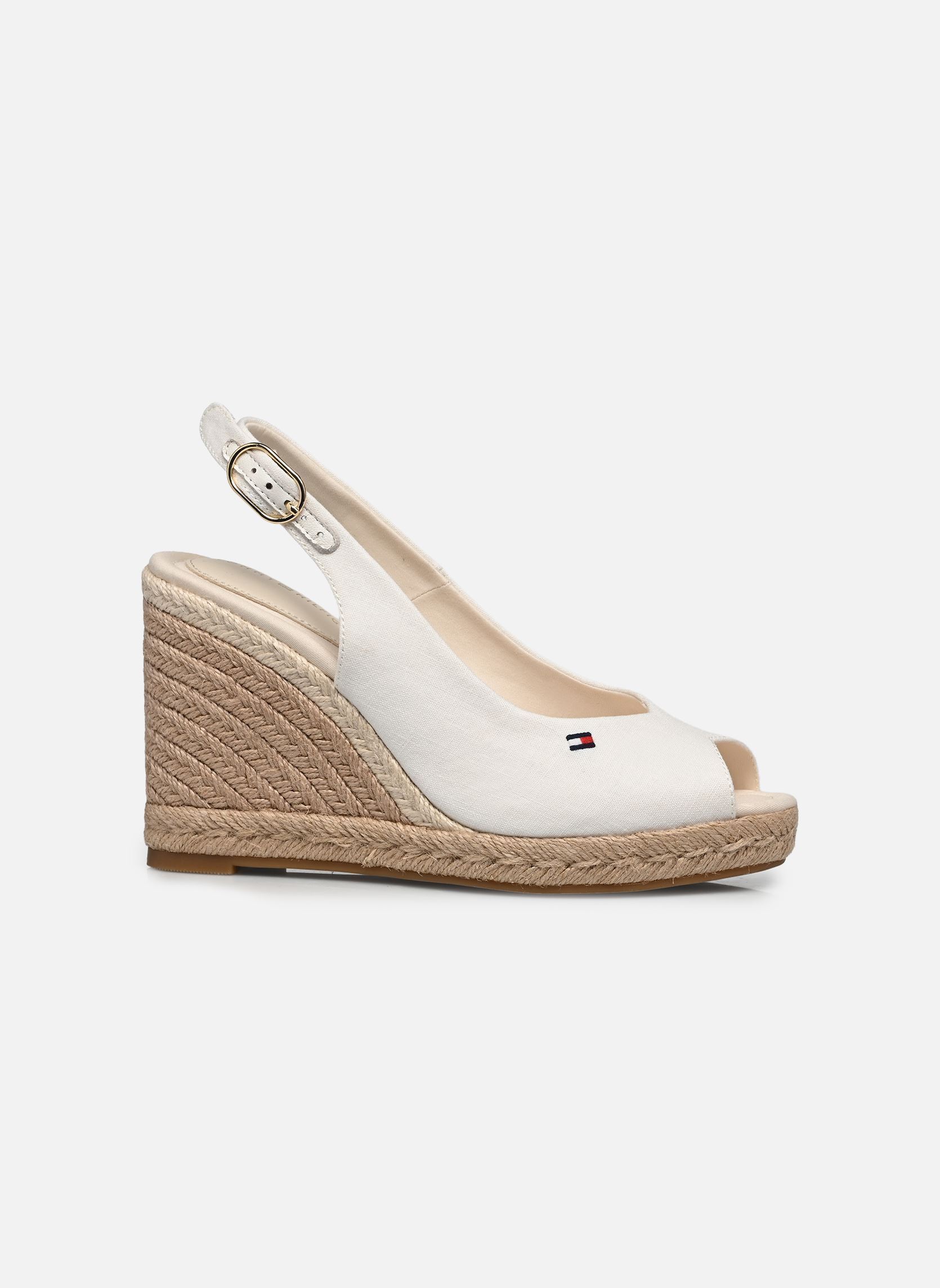 Espadrilles compensées et plateformes FLAG HIGH WEDGE ESPA femme blanc Tommy Hilfiger Espadrilles compensées et plateformes FLAG HIGH WEDGE ESPA femme blanc FW0FW09343YBL