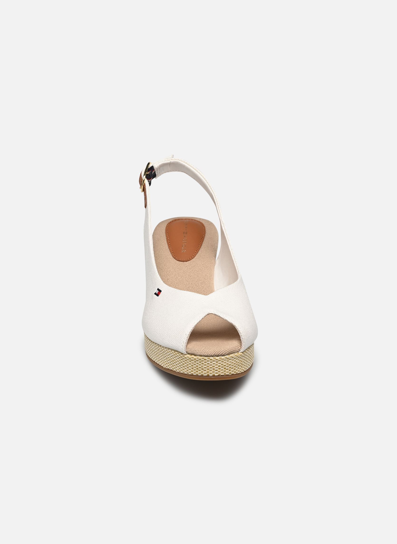 Keil- und Plateau-Espadrilles FLAG MID WEDGE ESPAD damen weiß Tommy Hilfiger Keil- und Plateau-Espadrilles FLAG MID WEDGE ESPAD damen weiß ECRU