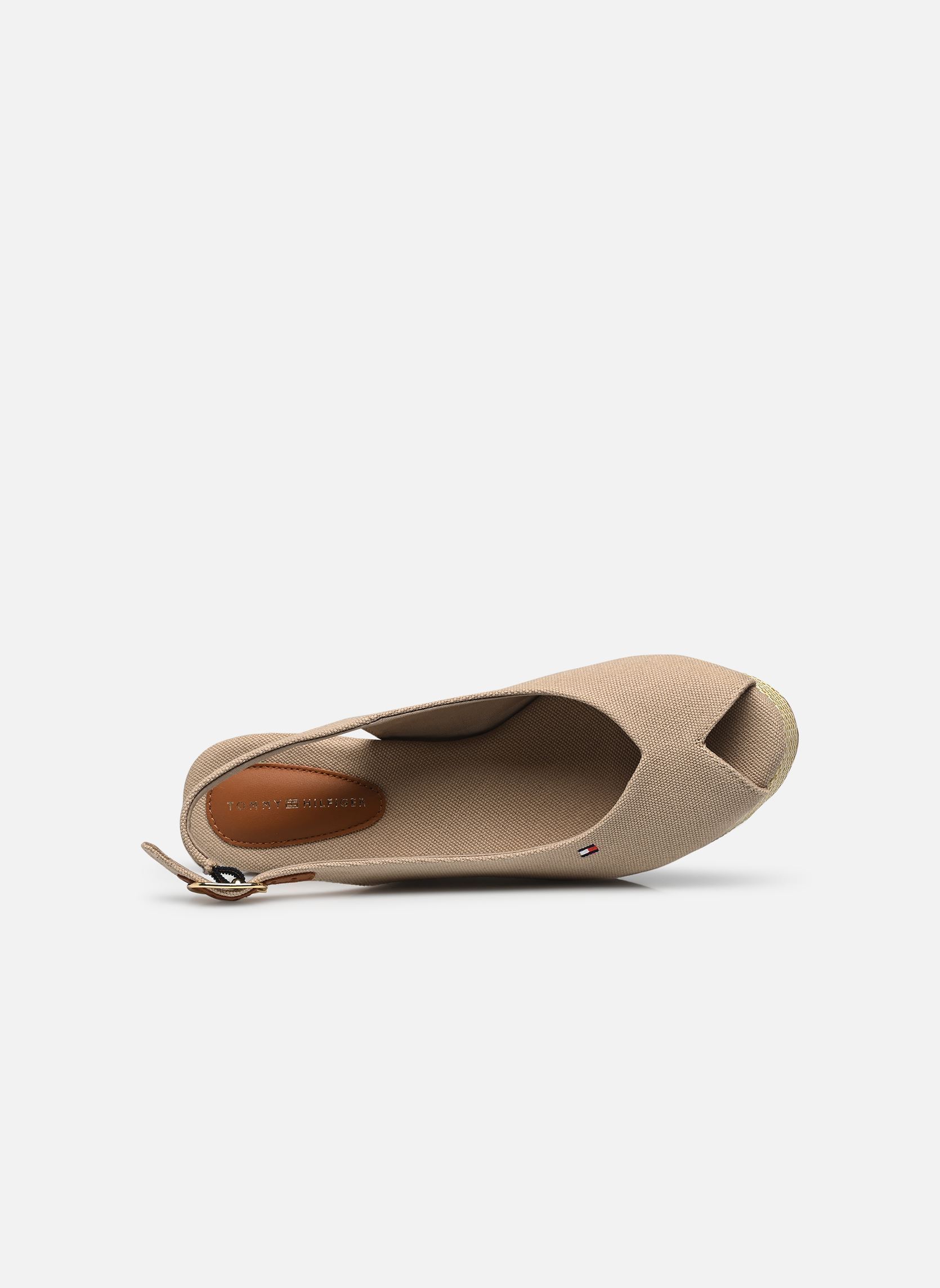 Keil- und Plateau-Espadrilles FLAG MID WEDGE ESPAD damen beige Tommy Hilfiger Keil- und Plateau-Espadrilles FLAG MID WEDGE ESPAD damen beige HORSERADISH