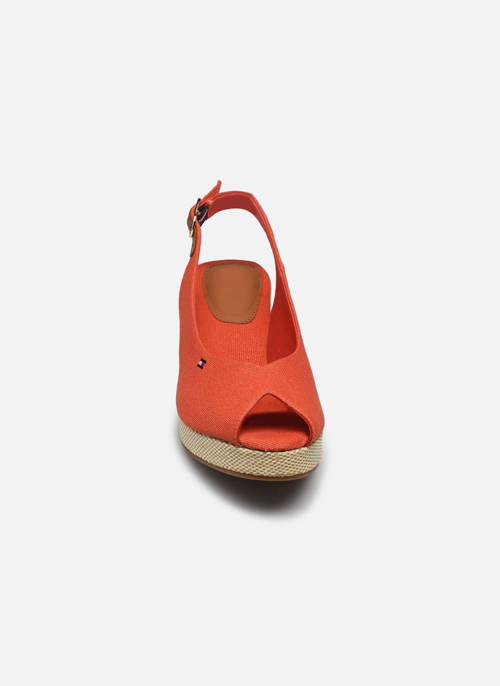 Espadrilles compensées et plateformes FLAG MID WEDGE ESPAD femme orange Tommy Hilfiger Espadrilles compensées et plateformes FLAG MID WEDGE ESPAD femme orange RUSTIC CLAY