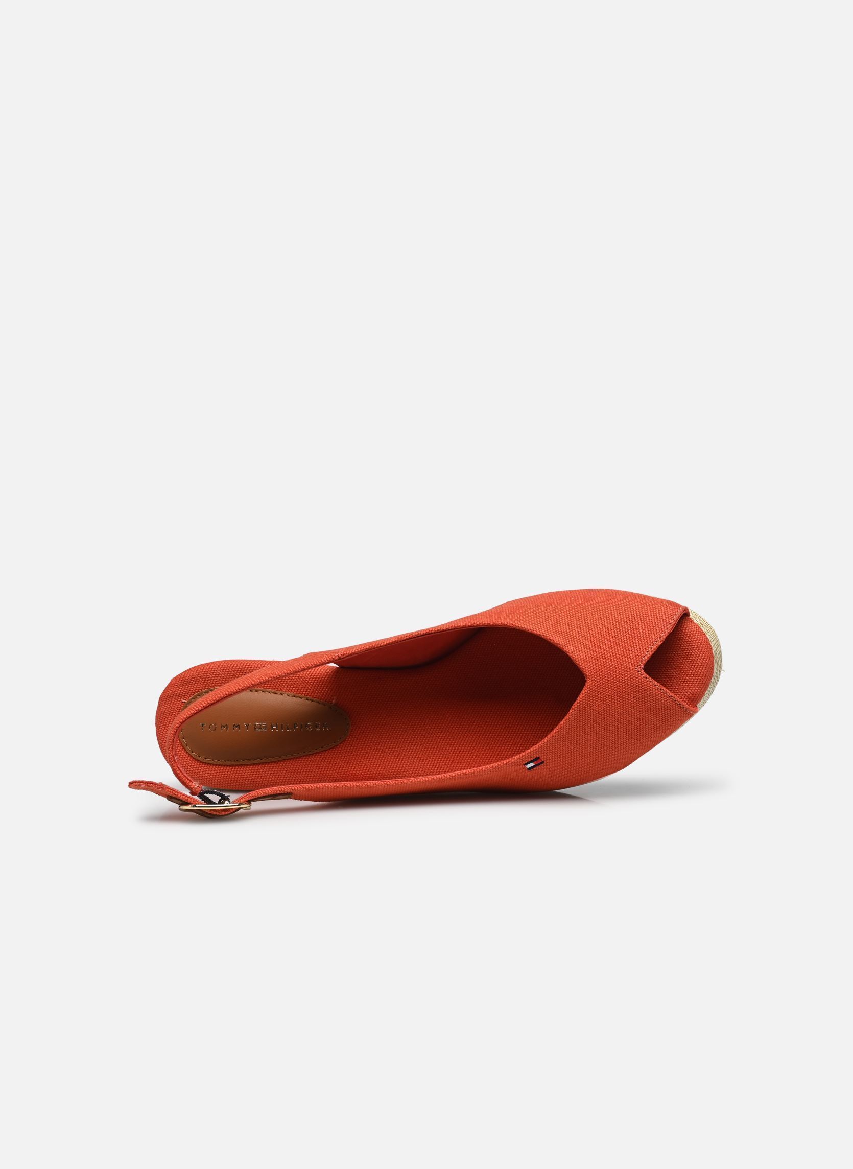 Espadrilles compensées et plateformes FLAG MID WEDGE ESPAD femme orange Tommy Hilfiger Espadrilles compensées et plateformes FLAG MID WEDGE ESPAD femme orange RUSTIC CLAY