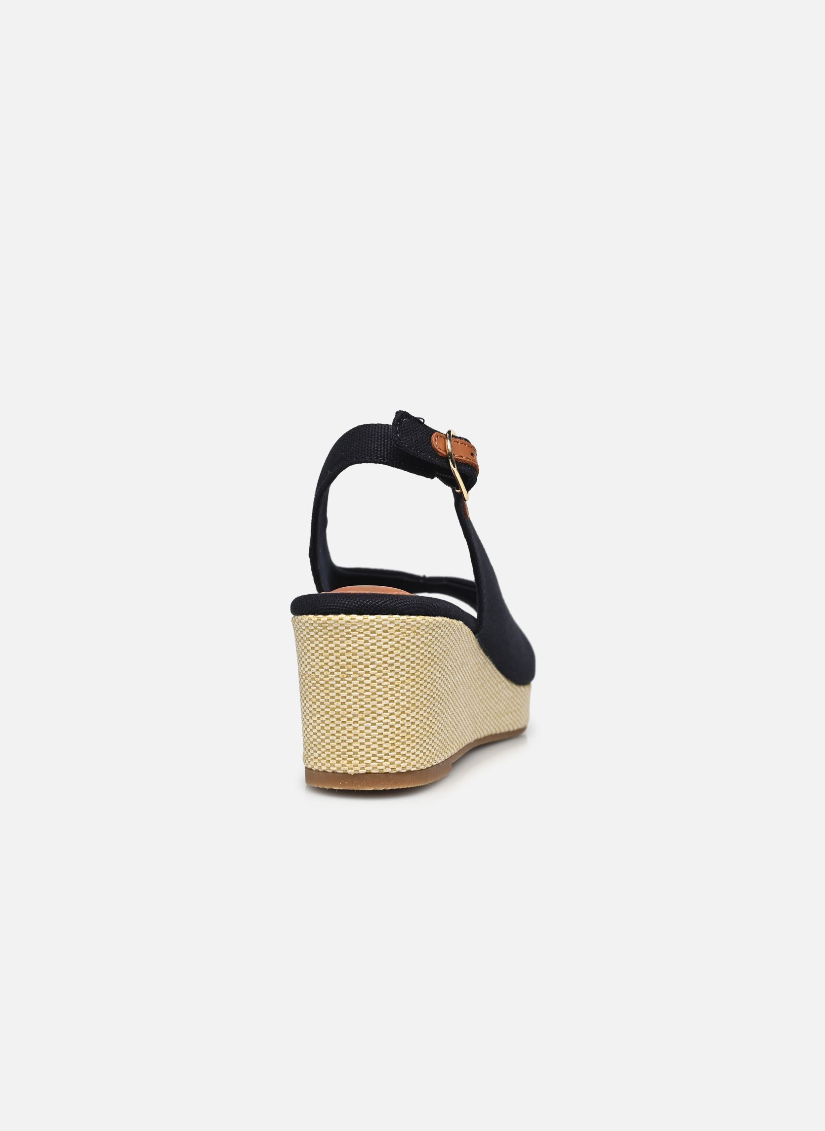 Espadrilles compensées et plateformes FLAG MID WEDGE ESPAD femme bleu Tommy Hilfiger Espadrilles compensées et plateformes FLAG MID WEDGE ESPAD femme bleu SPACE BLUE