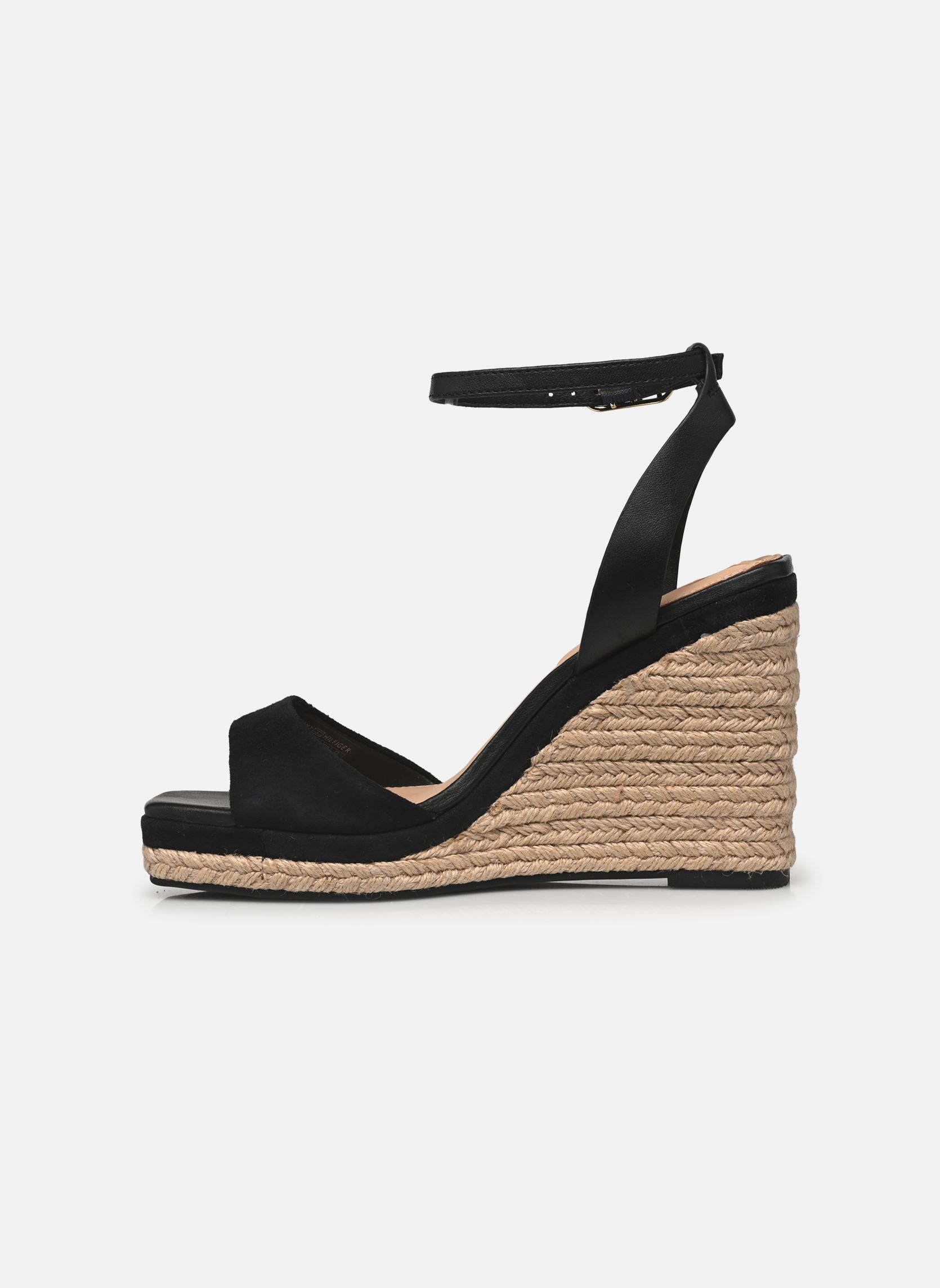 Espadrilles compensées et plateformes LEATHER & SUEDE HIGH femme noir Tommy Hilfiger Espadrilles compensées et plateformes LEATHER & SUEDE HIGH femme noir BLACK