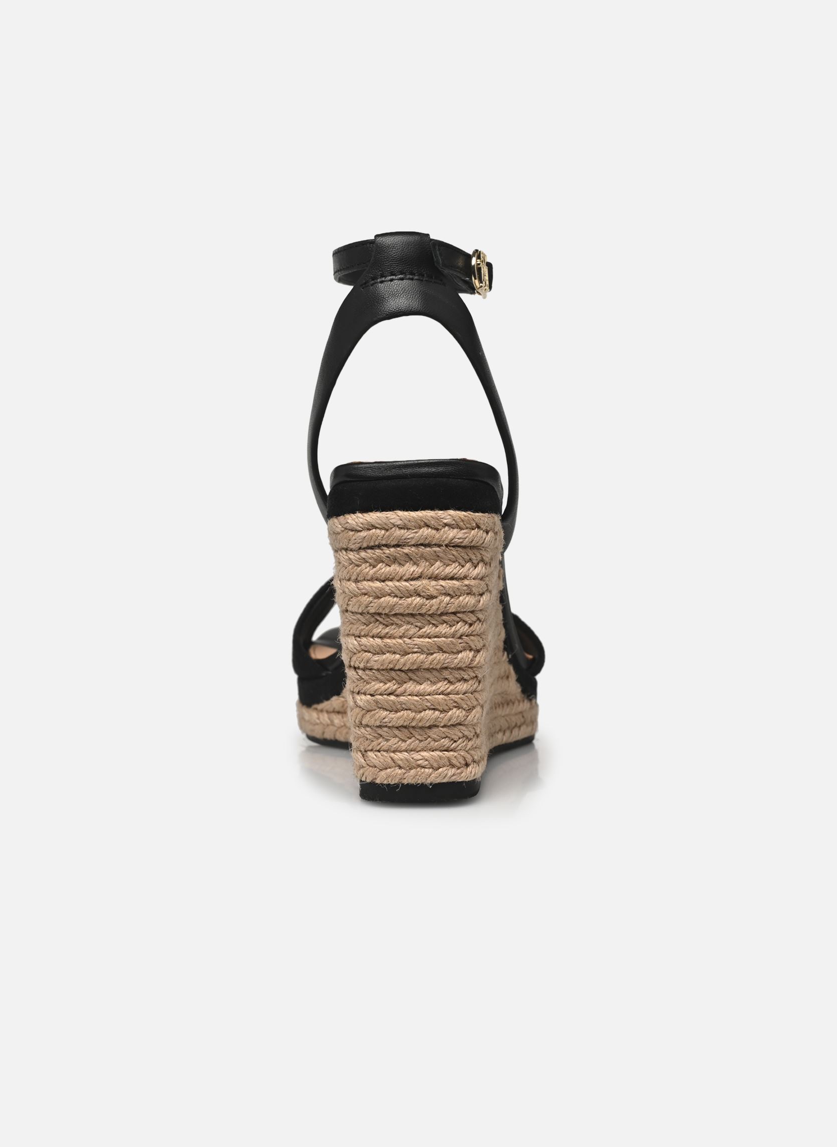 Espadrilles compensées et plateformes LEATHER & SUEDE HIGH femme noir Tommy Hilfiger Espadrilles compensées et plateformes LEATHER & SUEDE HIGH femme noir BLACK