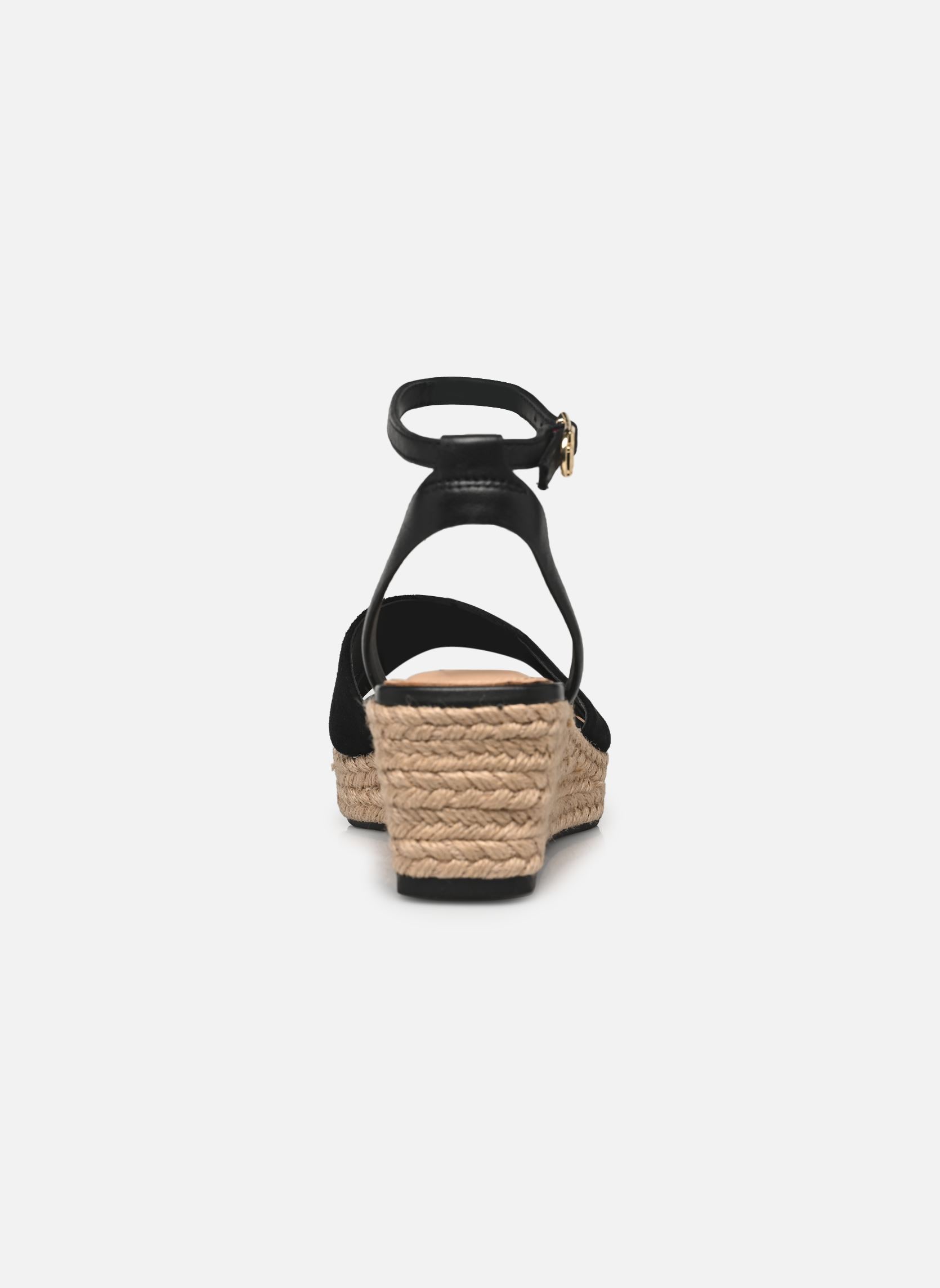Keil- und Plateau-Espadrilles LEATHER & SUEDE MID damen schwarz Tommy Hilfiger Keil- und Plateau-Espadrilles LEATHER & SUEDE MID damen schwarz BLACK