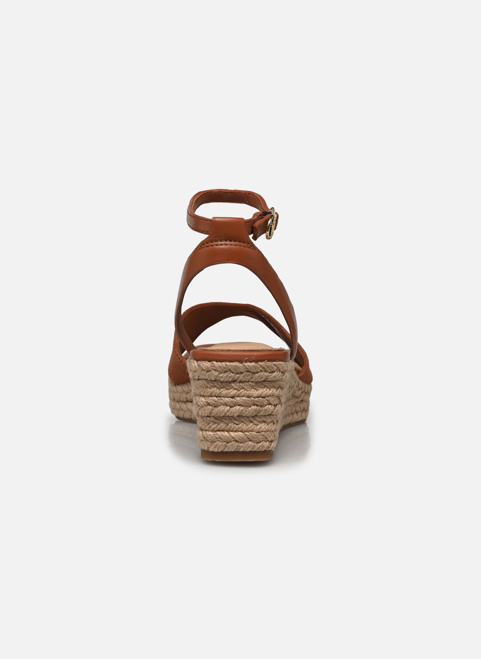 Espadrillas con zeppa e plateau LEATHER & SUEDE MID donna marrone Tommy Hilfiger Espadrillas con zeppa e plateau LEATHER & SUEDE MID donna marrone CINNAMON BARK