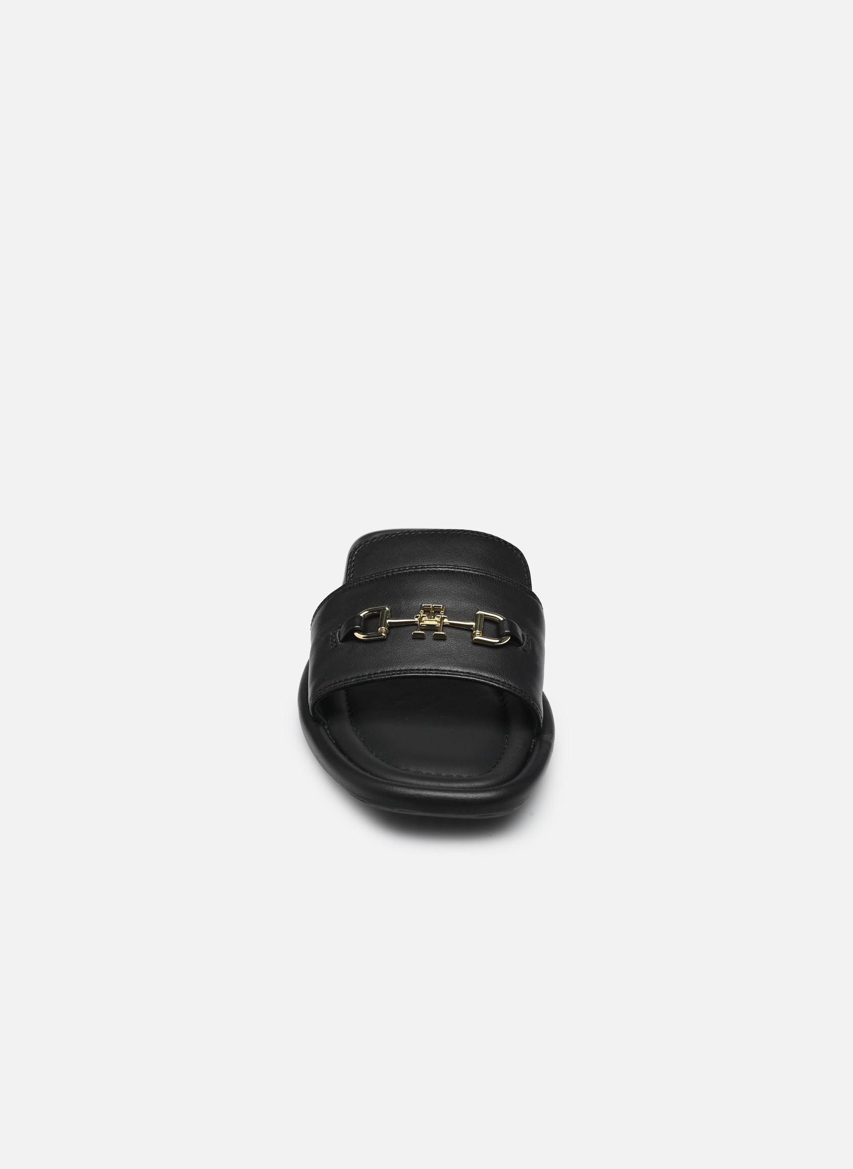 Sandales plates LEATHER HORSEBIT MUL femme noir Tommy Hilfiger Sandales plates LEATHER HORSEBIT MUL femme noir BLACK