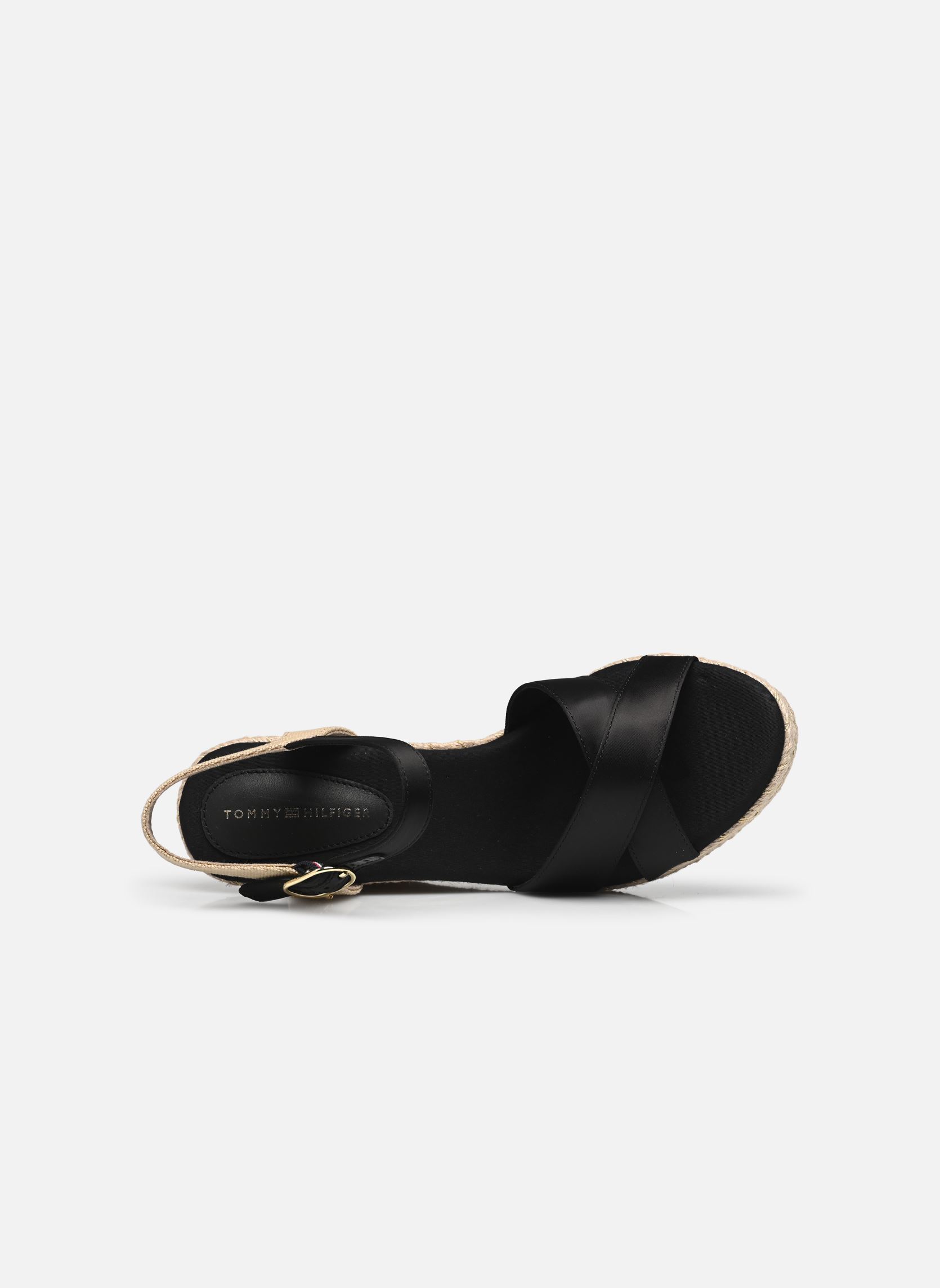 Keil- und Plateau-Espadrilles SATIN HIGH WEDGE ESP damen schwarz Tommy Hilfiger Keil- und Plateau-Espadrilles SATIN HIGH WEDGE ESP damen schwarz BLACK