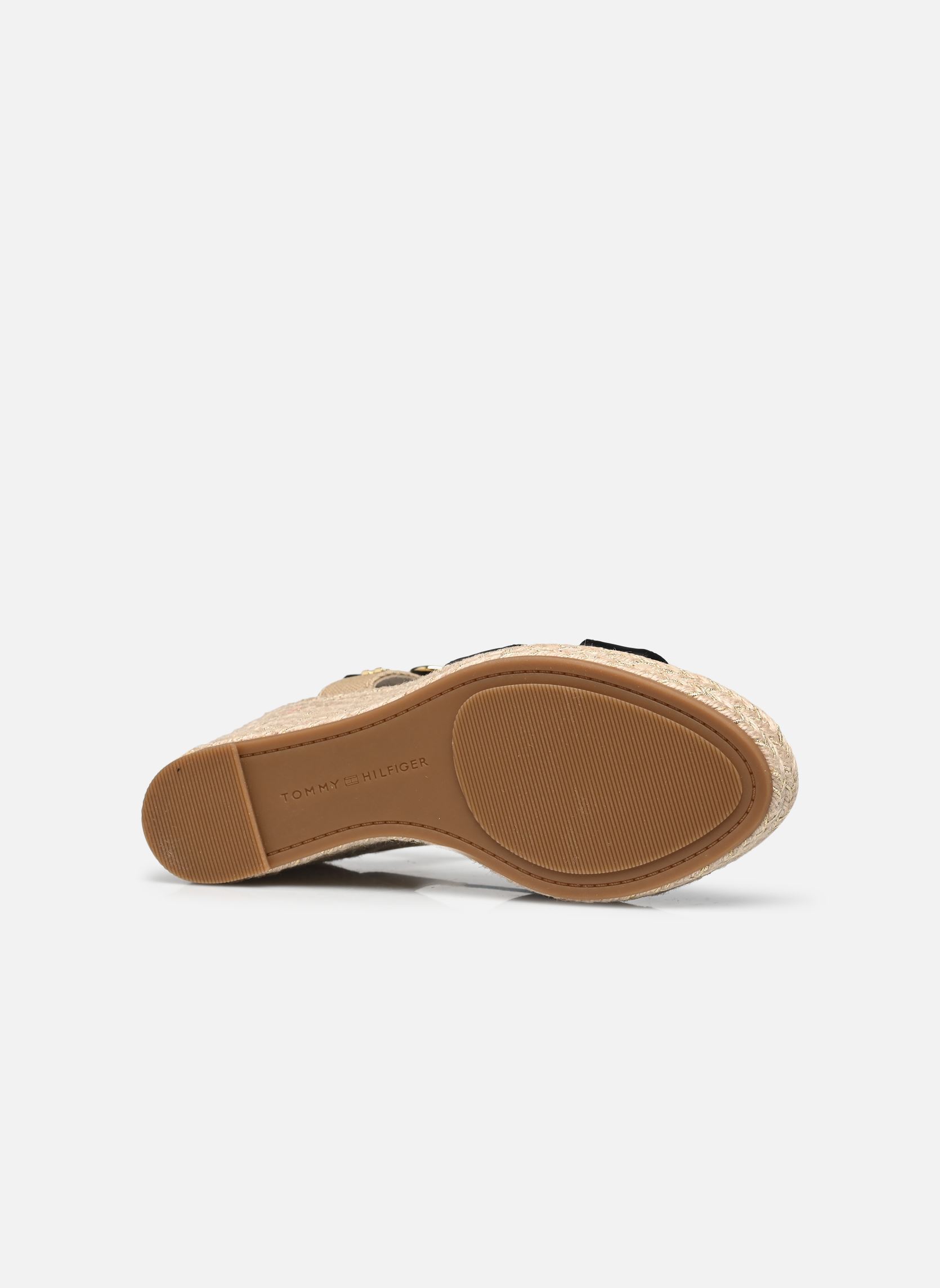 Keil- und Plateau-Espadrilles SATIN HIGH WEDGE ESP damen schwarz Tommy Hilfiger Keil- und Plateau-Espadrilles SATIN HIGH WEDGE ESP damen schwarz BLACK
